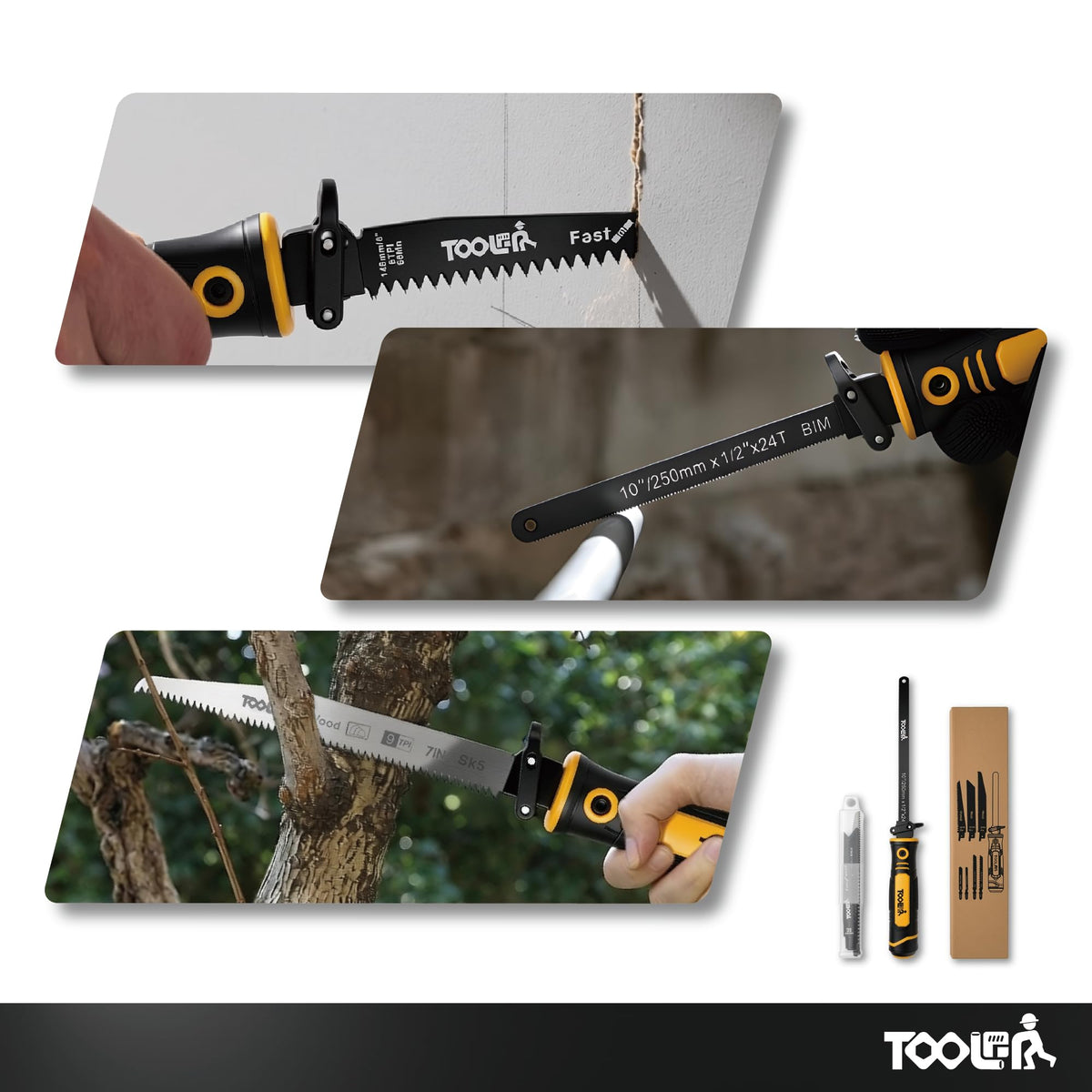 8-In-1 Multi Blades Hand Saw, Drywall, Hacksaw, Jab Saw & Wood Cutter Tool