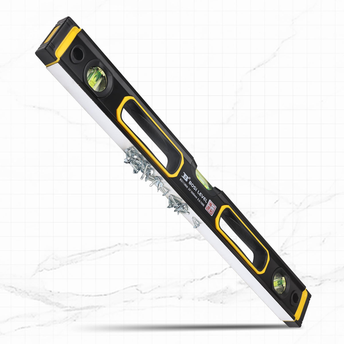 24-Inch/600mm Magnetic Bubble Level, Dual-View/High Strength Aluminum Alloy