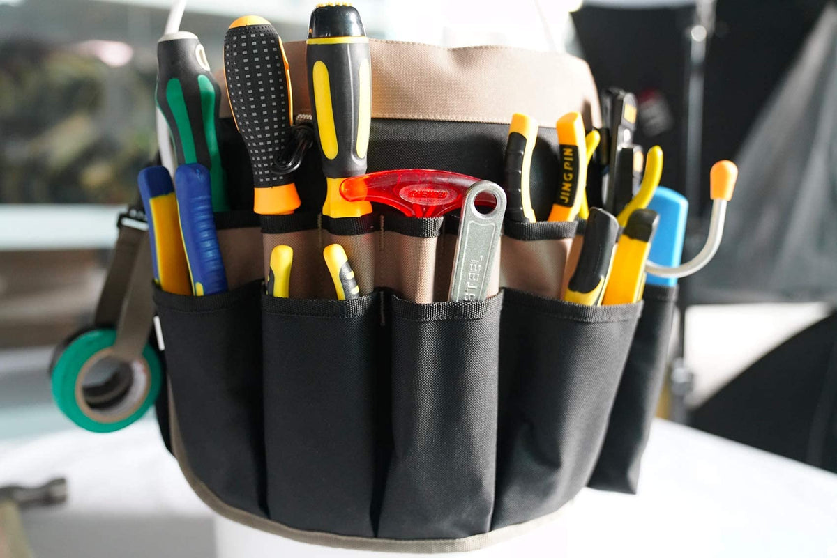 MELOTOUGH Bucket Tool Organizer With 35 Pockets Fits to 3.5-5 Gallon Bucket