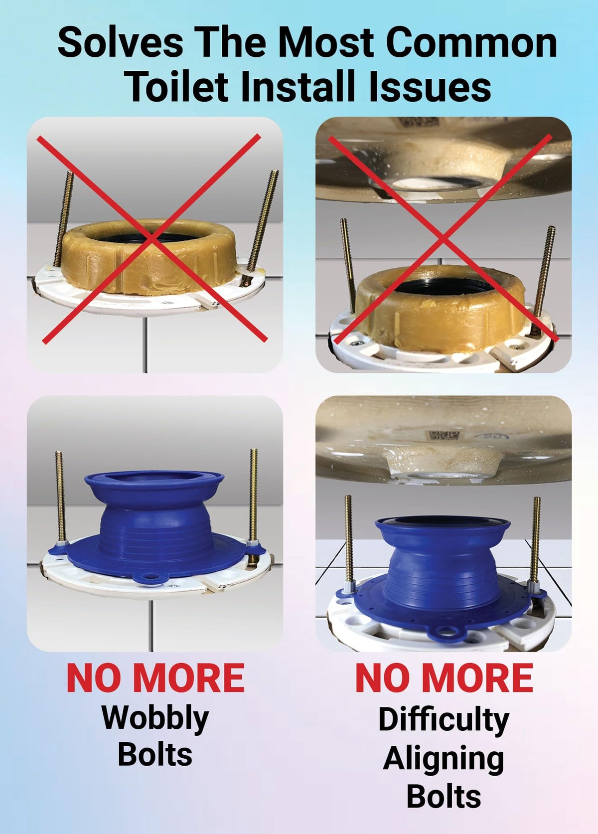 One N Done 200MB Toilet Wax Ring Replacement Kit – Deepest Toilet Seal