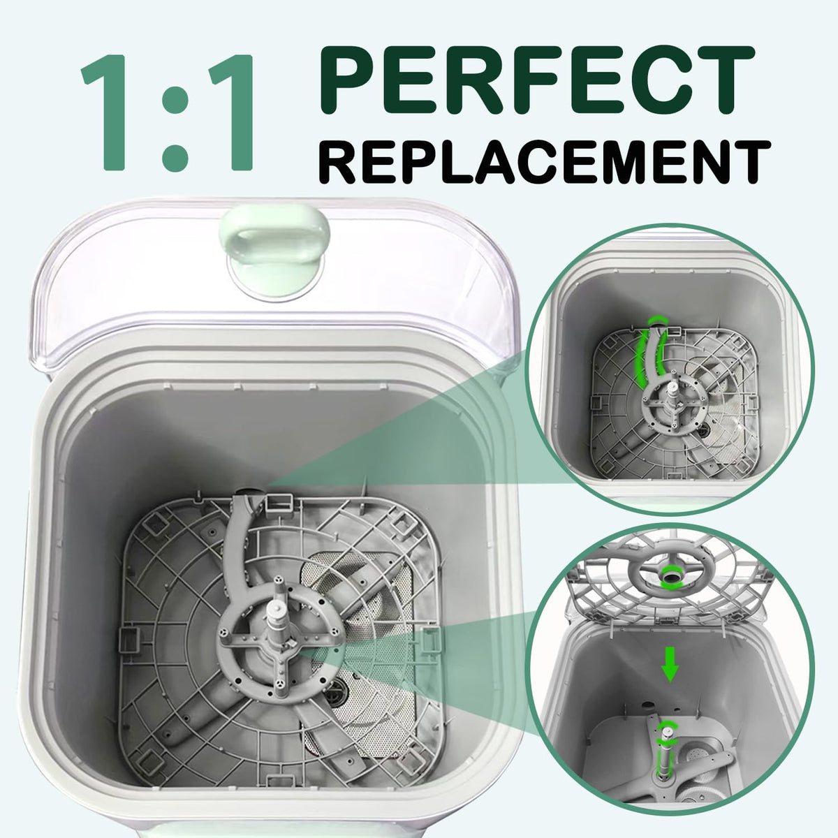 Oxyooh Replacement Bottom Tray for Momcozy Bottle Washer, KleanPal Pro Base