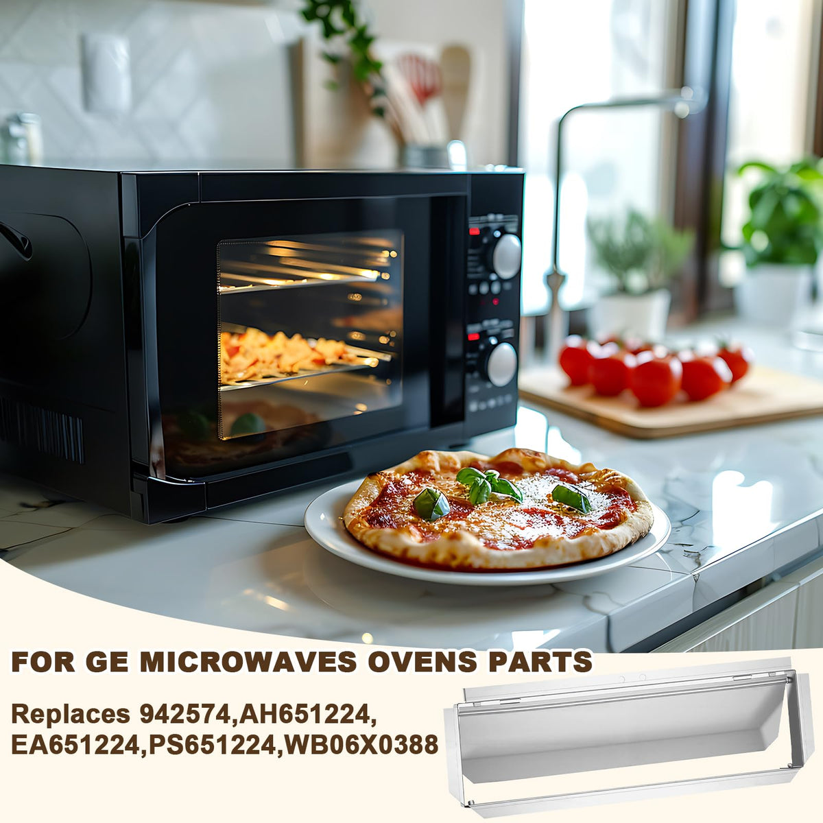 Otoolling Microwave Exhaust Vent Kit Microwaves Vent Damper Compatible with Samsung, Ge, Hotpoint Microwave