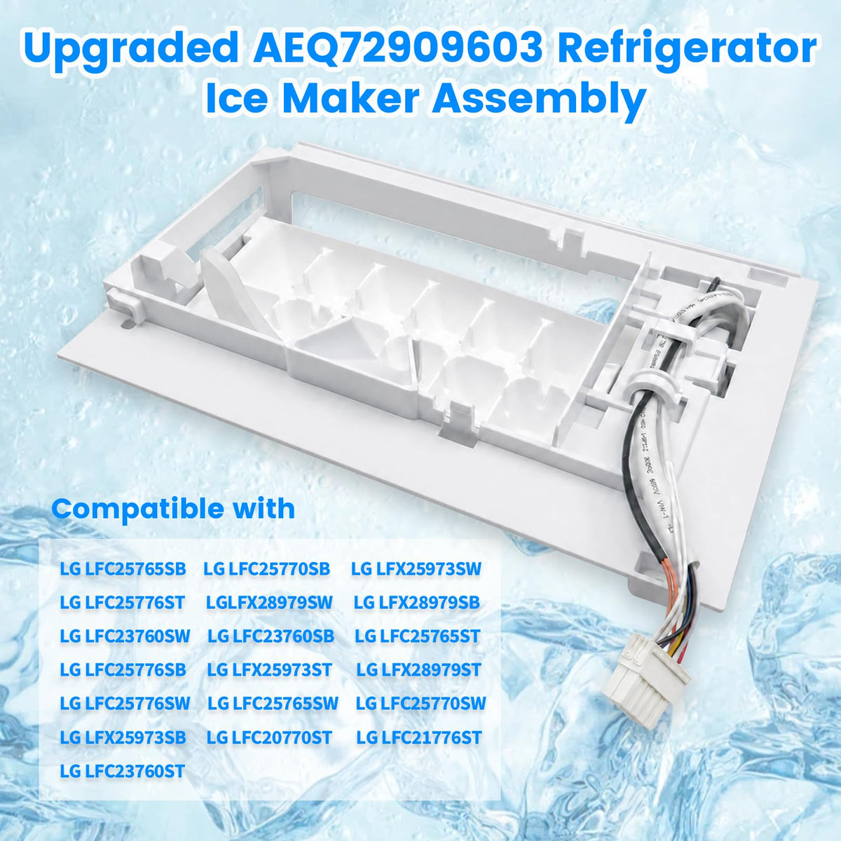 Upgraded AEQ72909603 AEQ72909602 Ice Maker Assembl