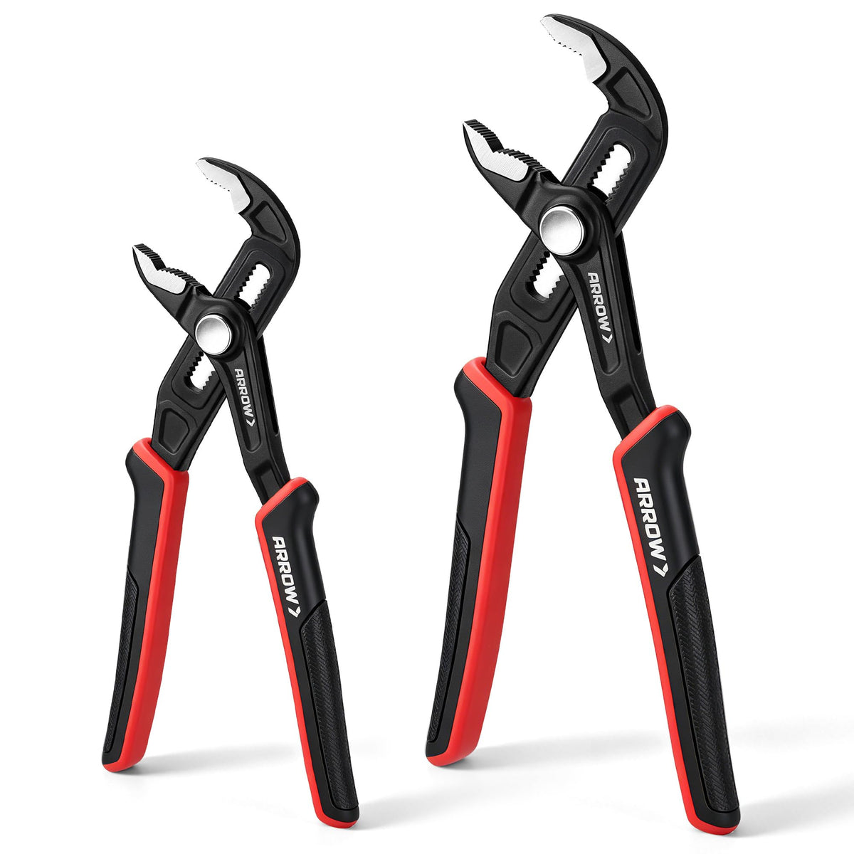 ARROW 2-Piece Quick Adjustable Groove Joint Pliers (8" & 10")