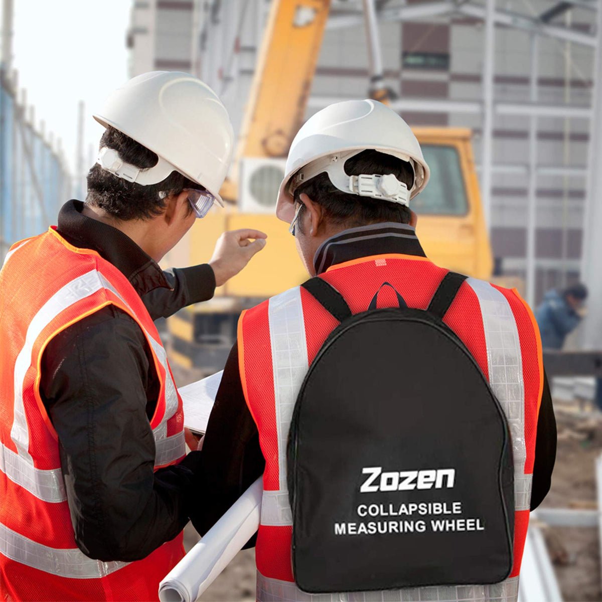 Zozen Distance Measuring Wheel, Imperial, Double Folding Portable Roller