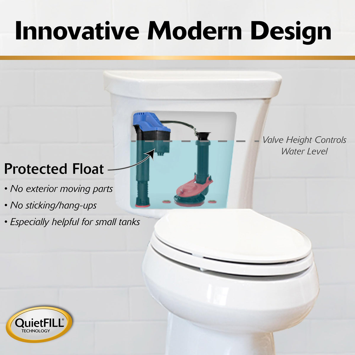 Korky Fits TOTO Toilet Fill Valve - Fits G-Max and Power Gravity Toilets