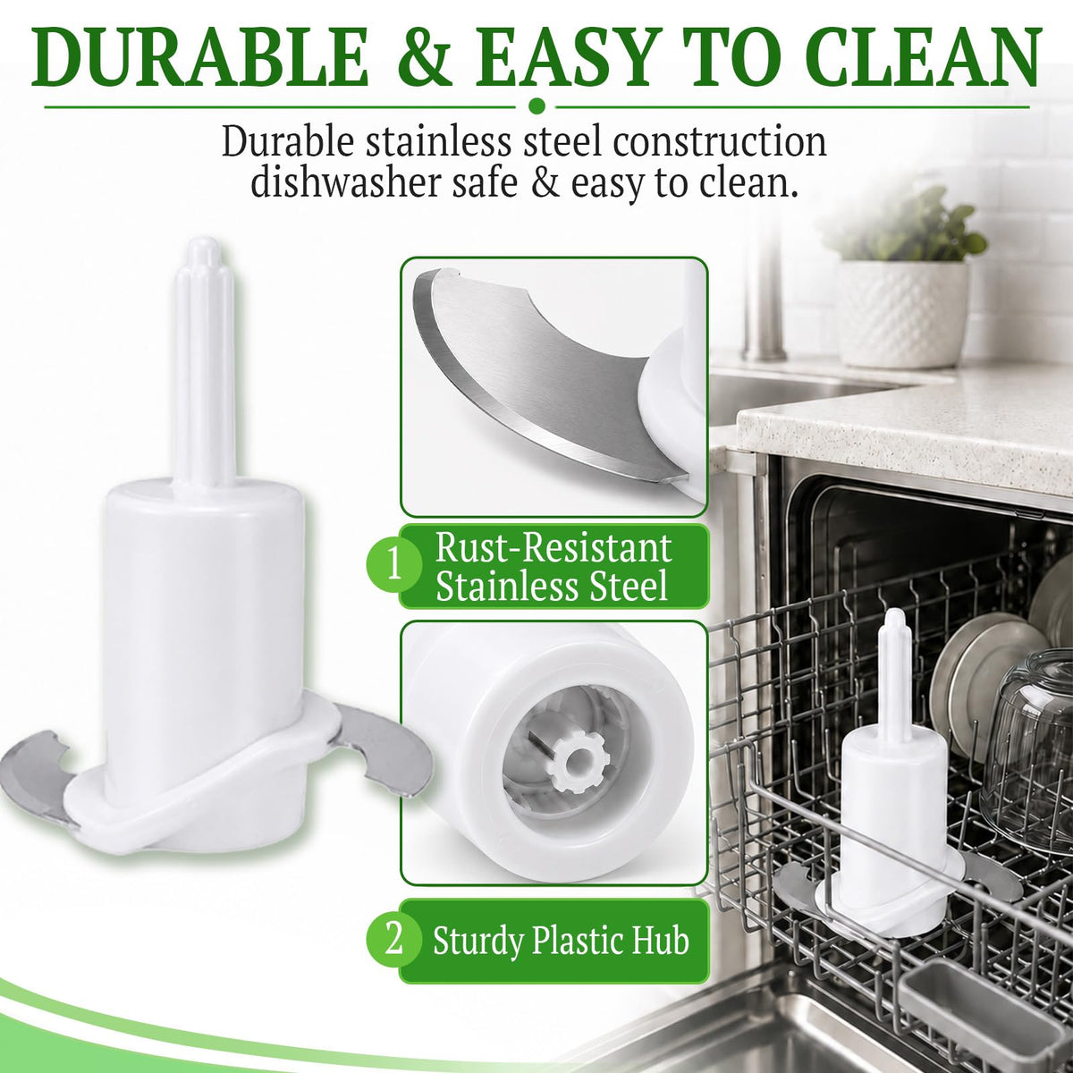 Replacement for Cuisinart CH-4CB Chopping Blade, 4 Cup Food Processor