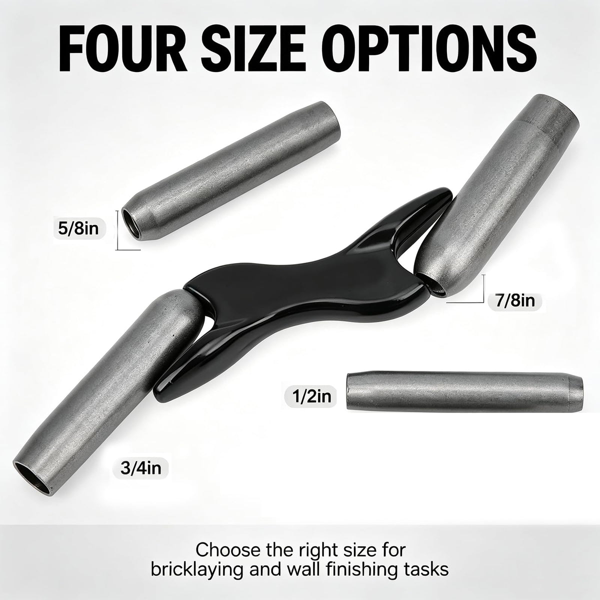 Steel Masonry Bick Jointer with 1/2in,5/8in,3/4in,7/8in Blades