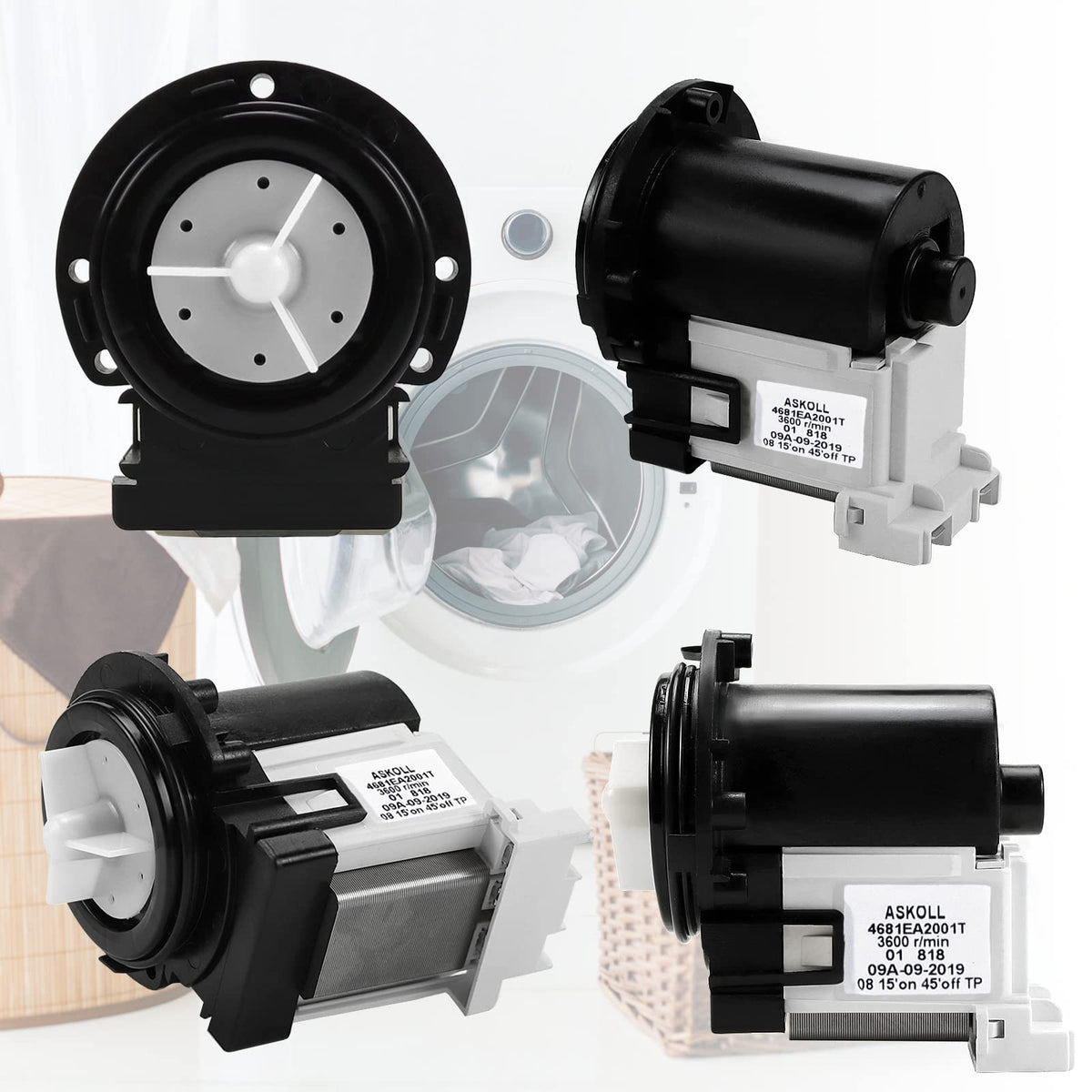 4681EA2001T WM8000HVA WM8100HVA Washer Drain Pump Motor OEM for LG