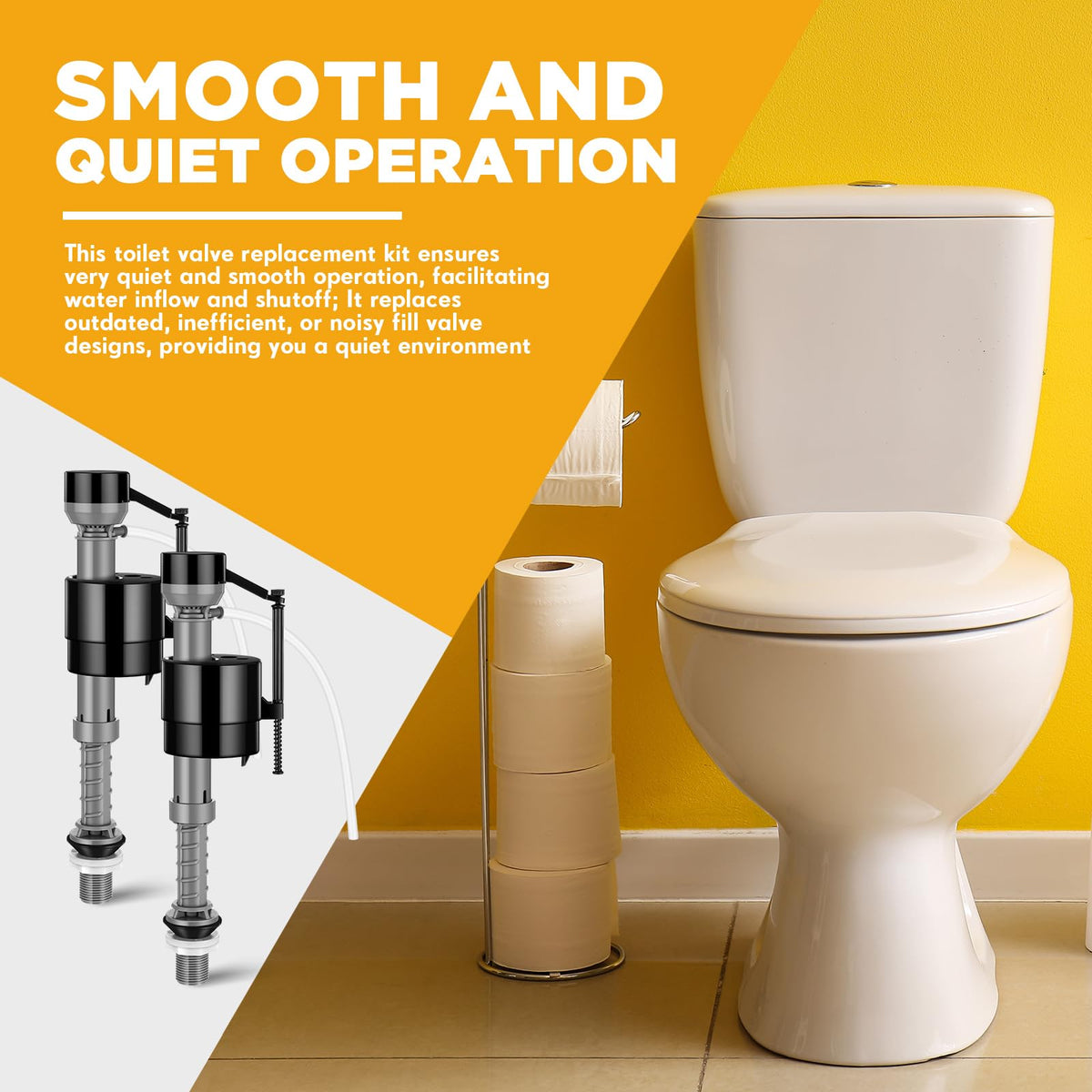 Lasnten 16 Pcs Toilet Fill Valve Toilet Replacement Kit