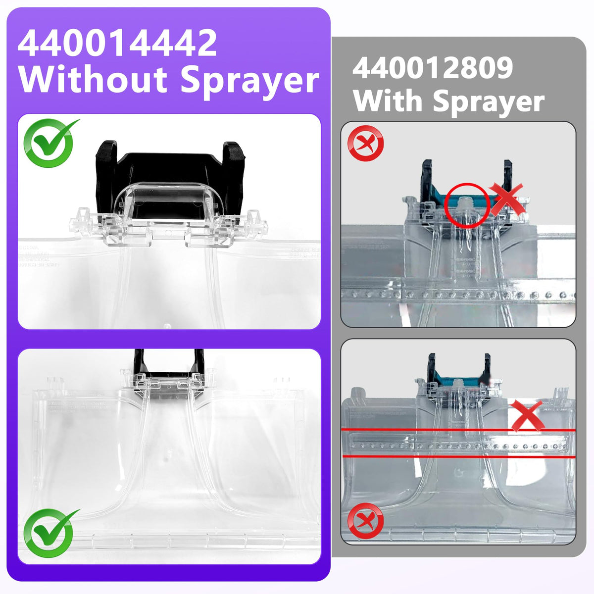 440014442Front Floor Nozzle Assembly Replacement for Hoover SmartWash Part