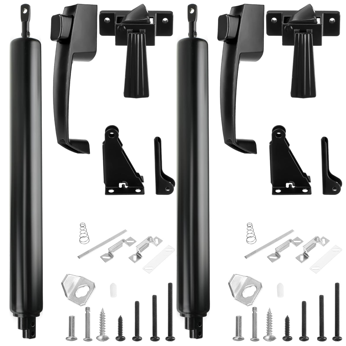 Gisafai 2 Sets Storm Door Closer Door Closure Heavy Duty Screen Doors Closer Pneumatic Screen Doors Replacement Parts with Handles, Hold and Close Smooth