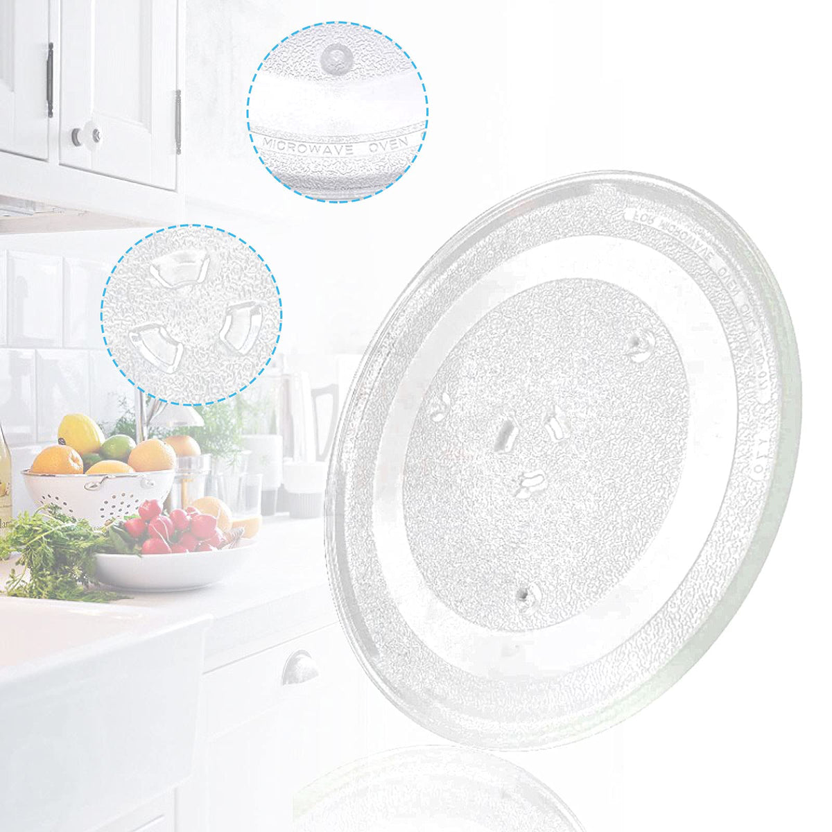 11.25" Microwave Glass Turntable Plate Replacement