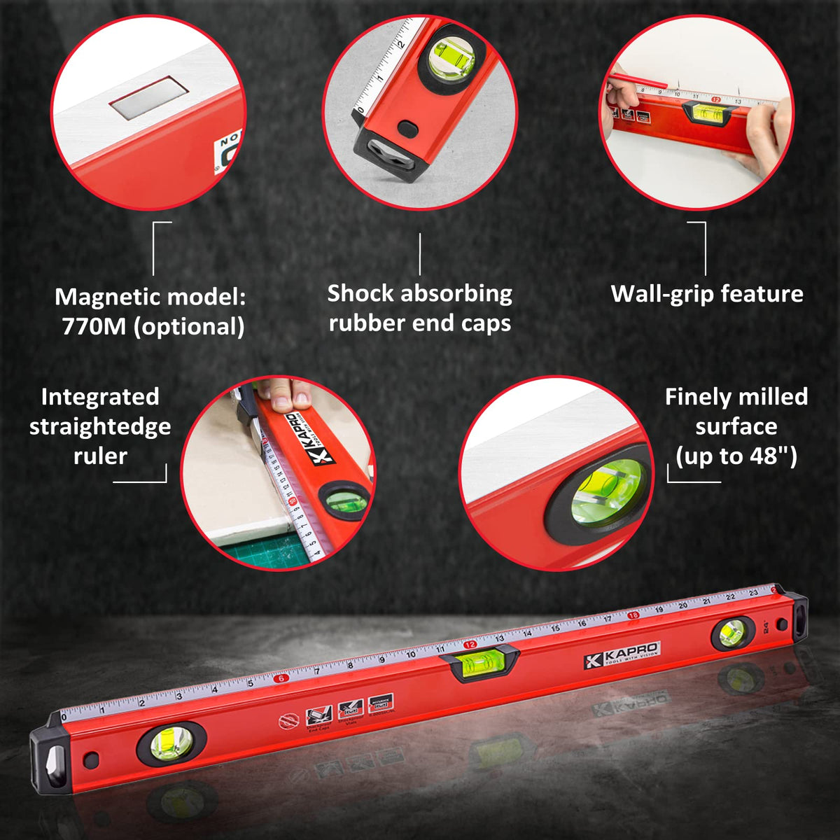 Kapro - 770 Exodus Ruler Level - 48 Inch