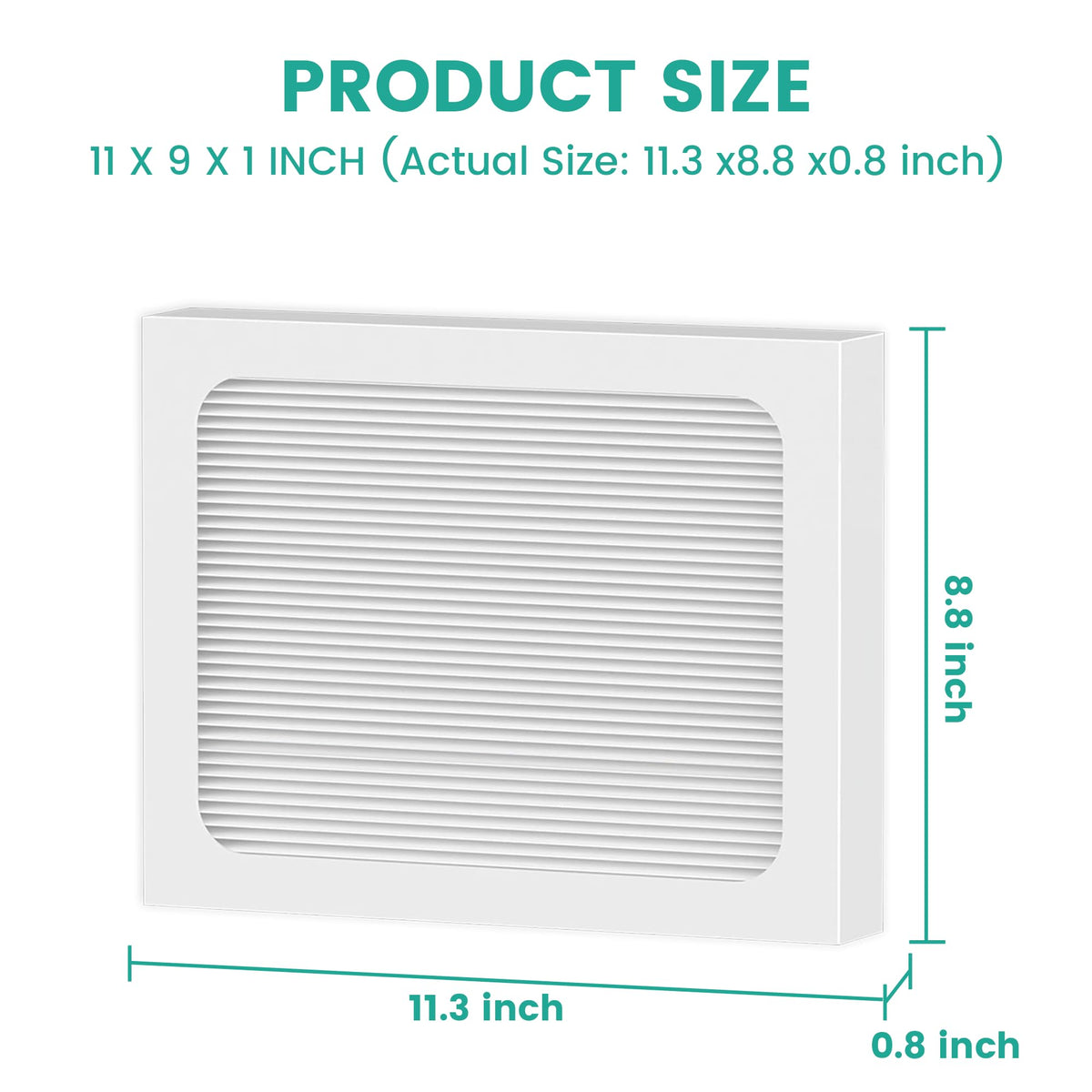 9 x 11 x 1 MERV 13 Replacement Dehumidifier Filter Compatible with Santa Fe Compact70, Ultra70, Element, Compact2, UA 65H dehumidifier Models, Upgraded