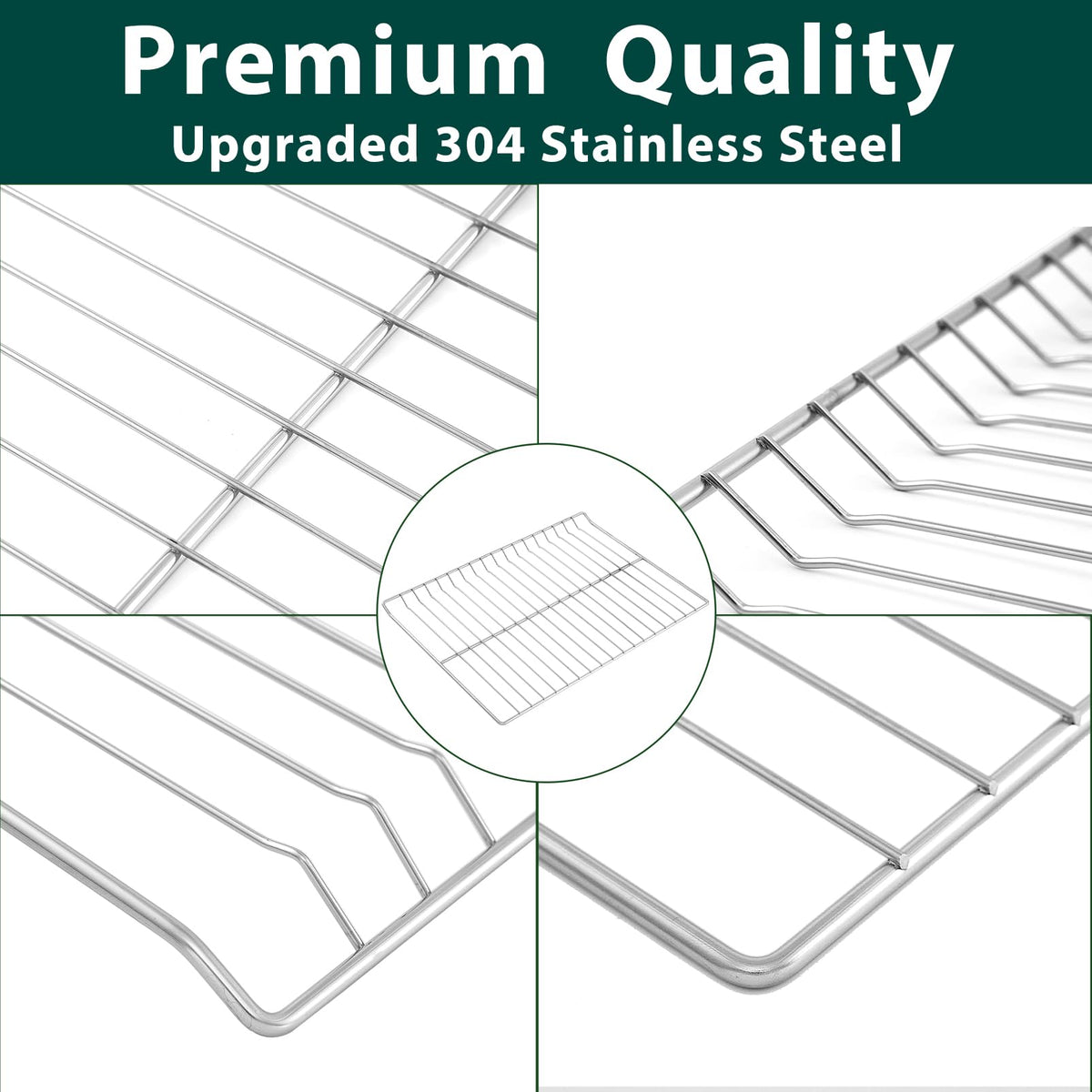 WB48T10095 Oven Racks Replacement Parts for GE Profile Oven Rack 304 Stainless Steel GE Hotpoint Gas Range Stove Rack 23.75’’ x 17.4’’ Spectra XL44 Electric Roaster Double Wire Rack Shelf 2 Pcs