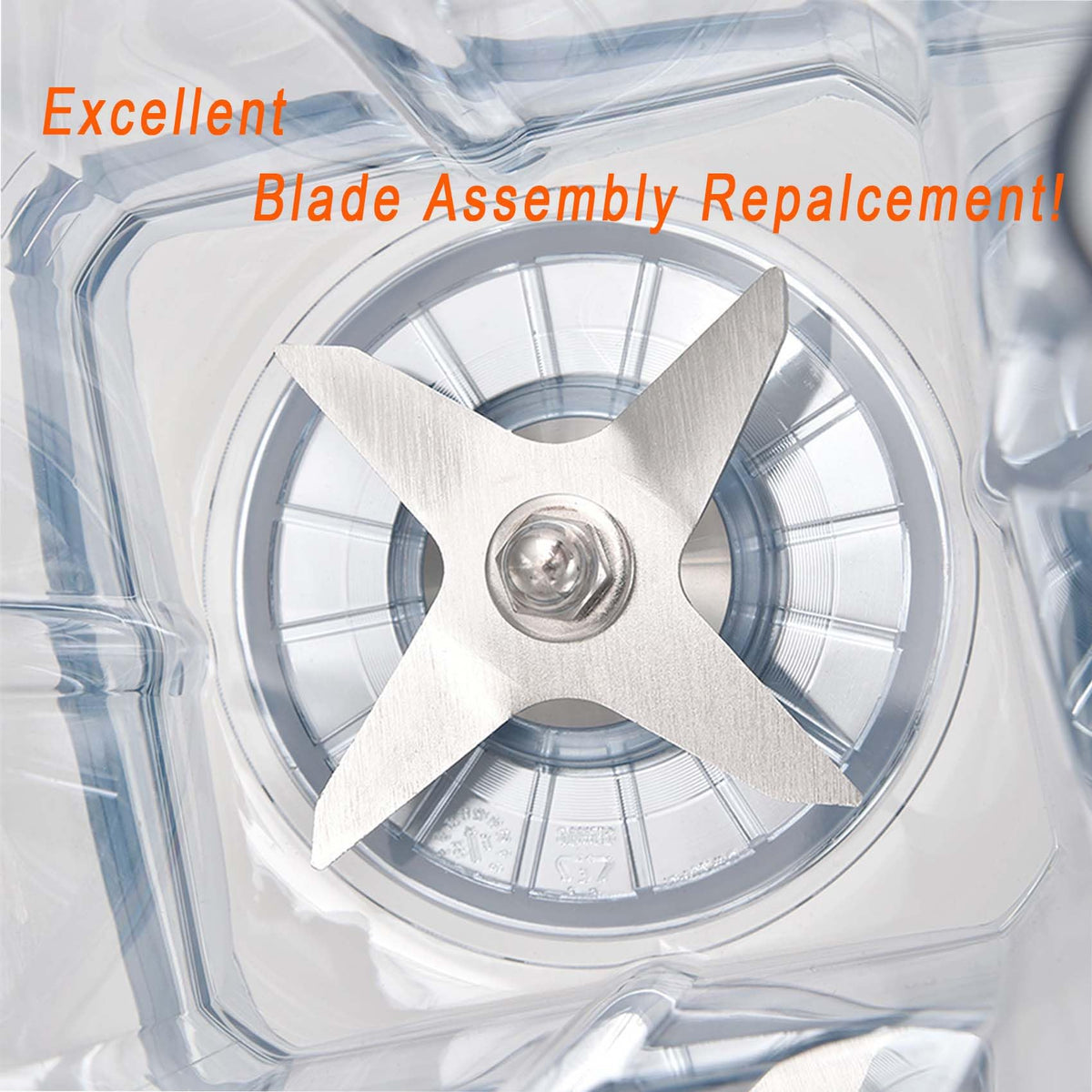 EastFune Blade Assembly Replacement for Blenders 64oz Container, replace Classic 4500 5000 5200 6000 6300, Professional 200 500 and Vita-Prep/Vita-Prep 3 etc