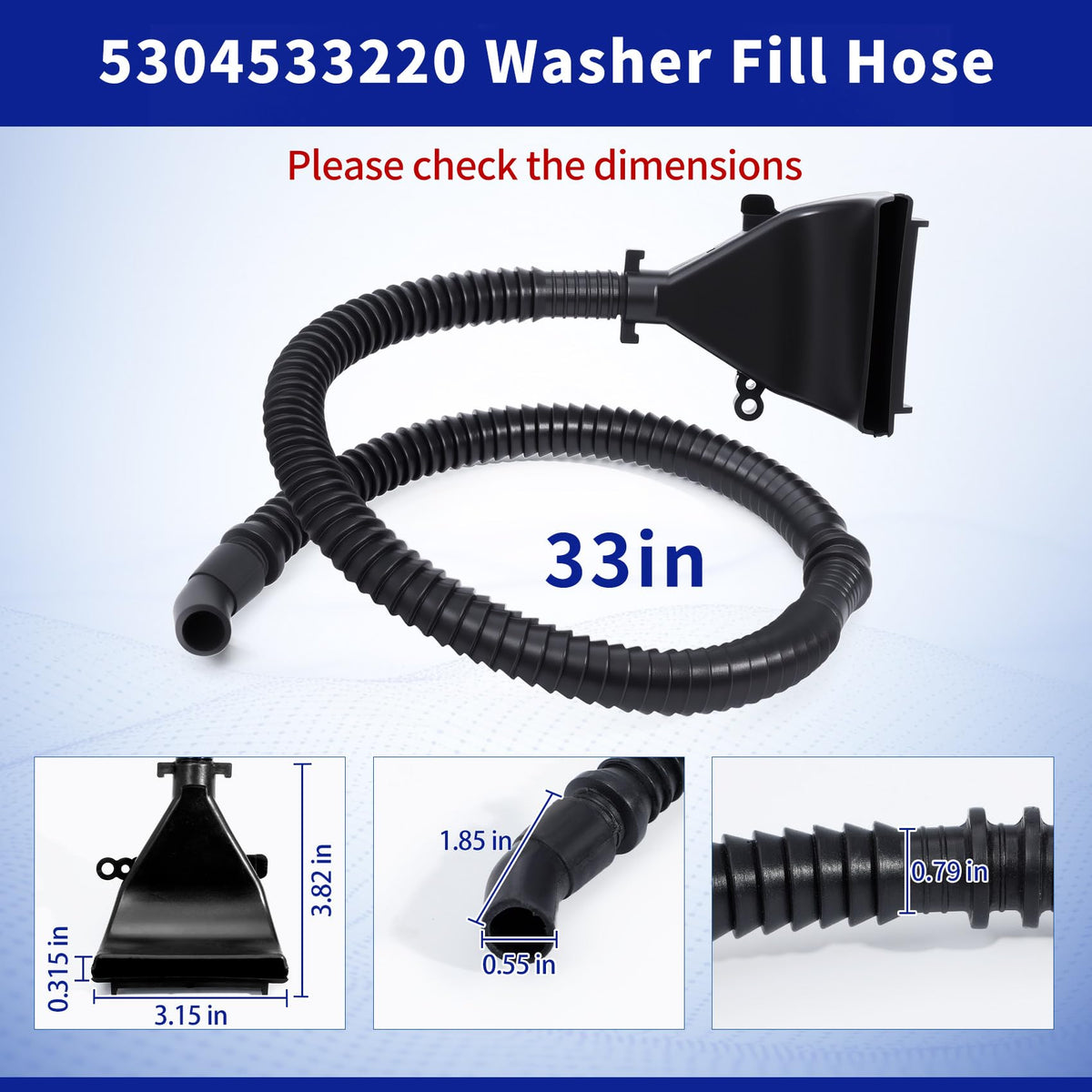 5304533220 Washer Fill Hose Compatible with Frigid