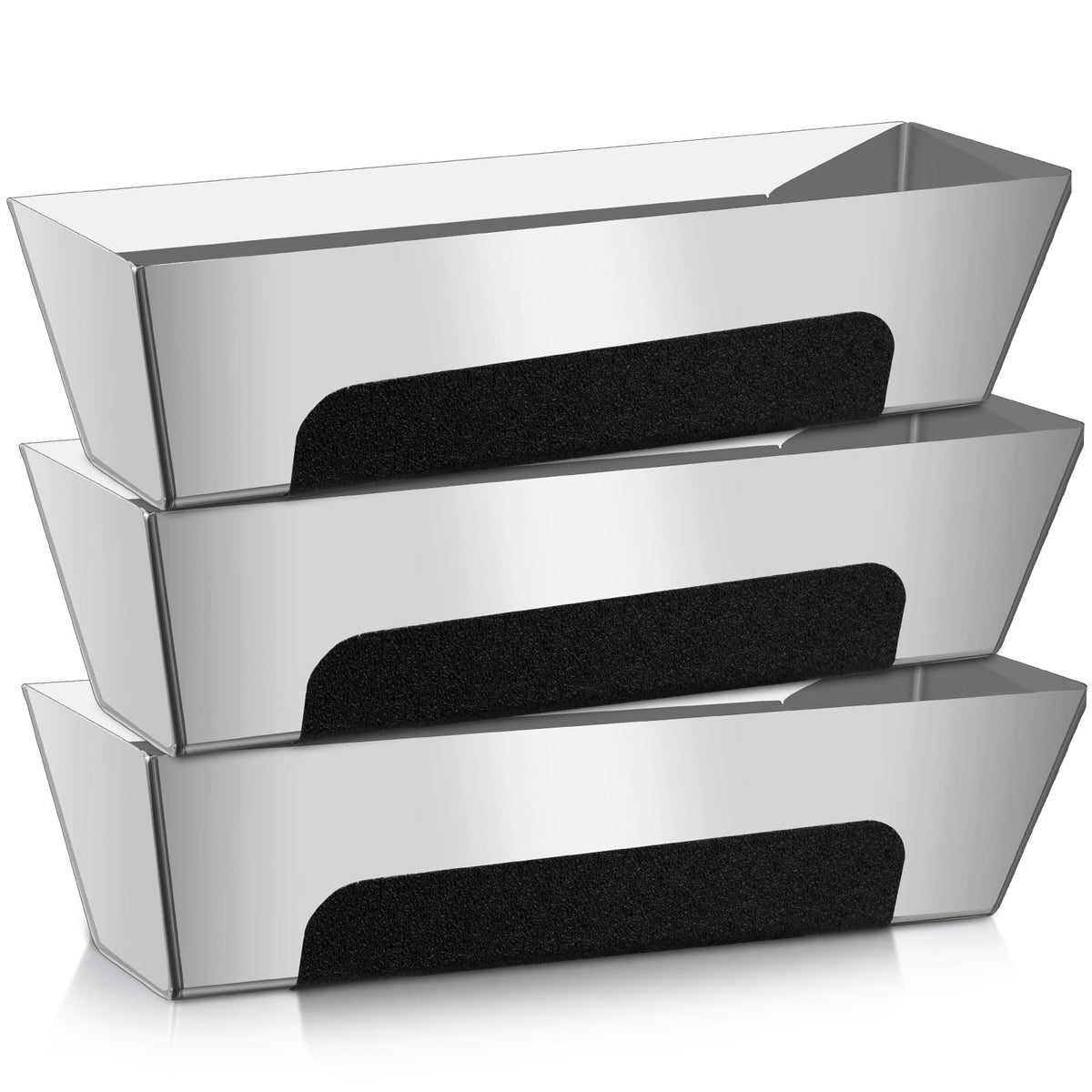 MorningRo 3 Pack 12 Inch Stainless Steel Mud Pan Drywall Tape Mud Tray