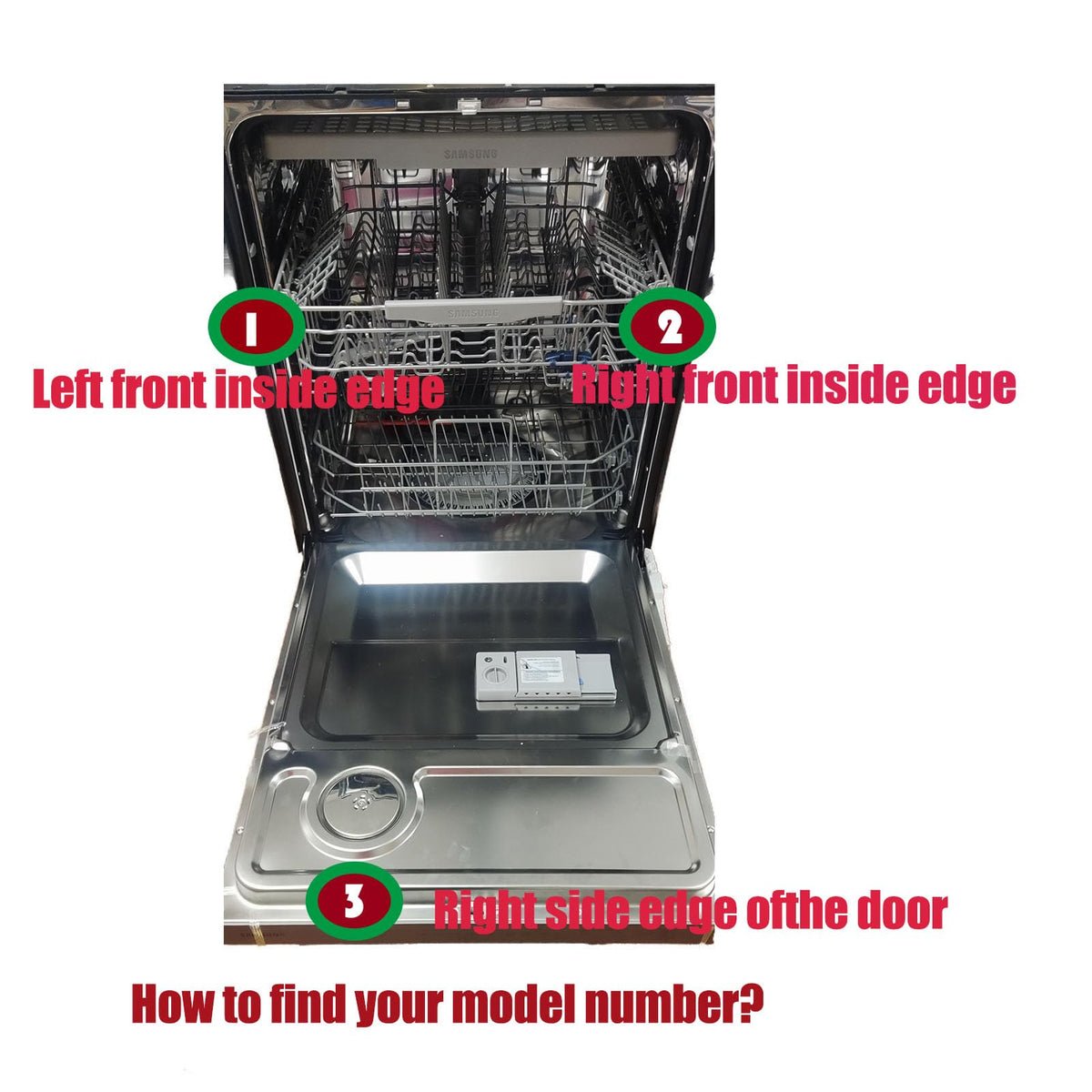 DD82-01385B A/S Middle Dishwasher Rack Replacement for Samsung DW80R2031US, DW80R2031UG, DW80N3030US, DW80N3030UB, DW80N3030UW, DW80M2020US Series– 21.6”x20.8” Upper/Center Dishrack Assembly