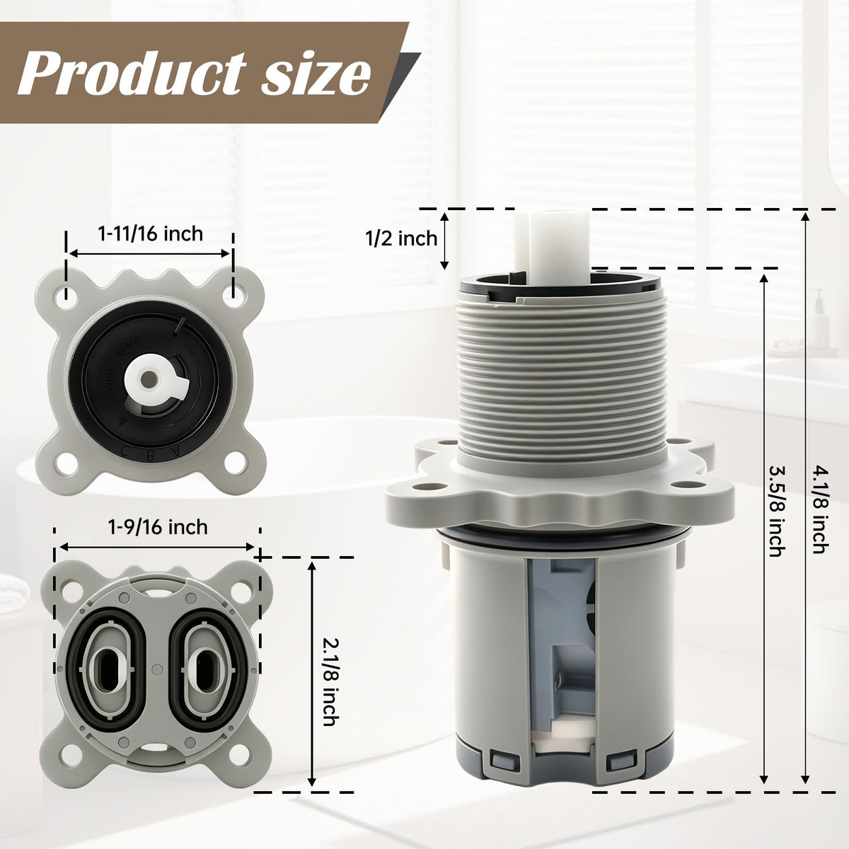 Presan Shower Cartridge Replacement for Pfister 9740420 Pressure Balanced