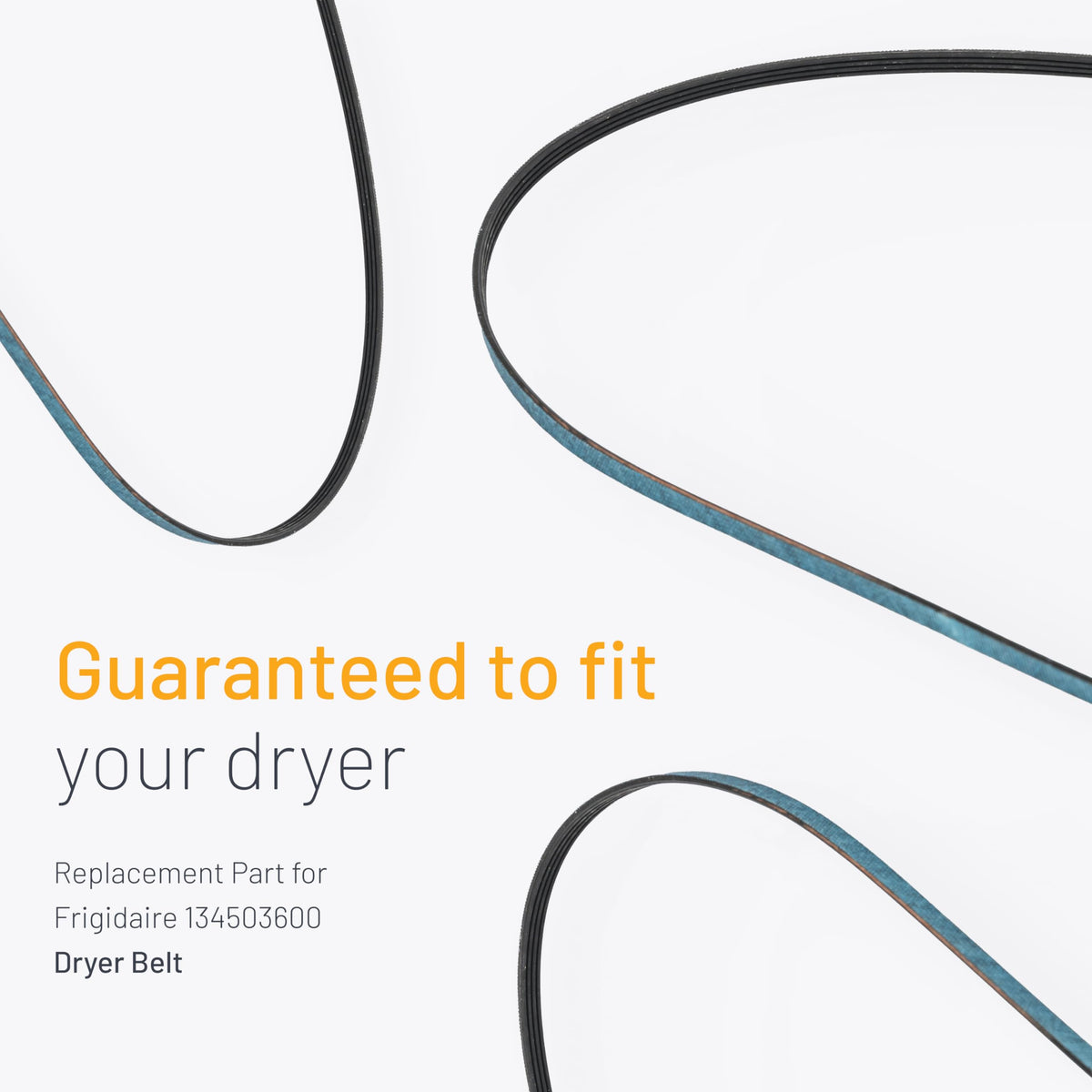 Smart Choice 134503600 Dryer Drum Belt Compatible with Frigidaire, Compatible with Electrolux Dryers, Replaces AP3865318 PS1148434 5303283471