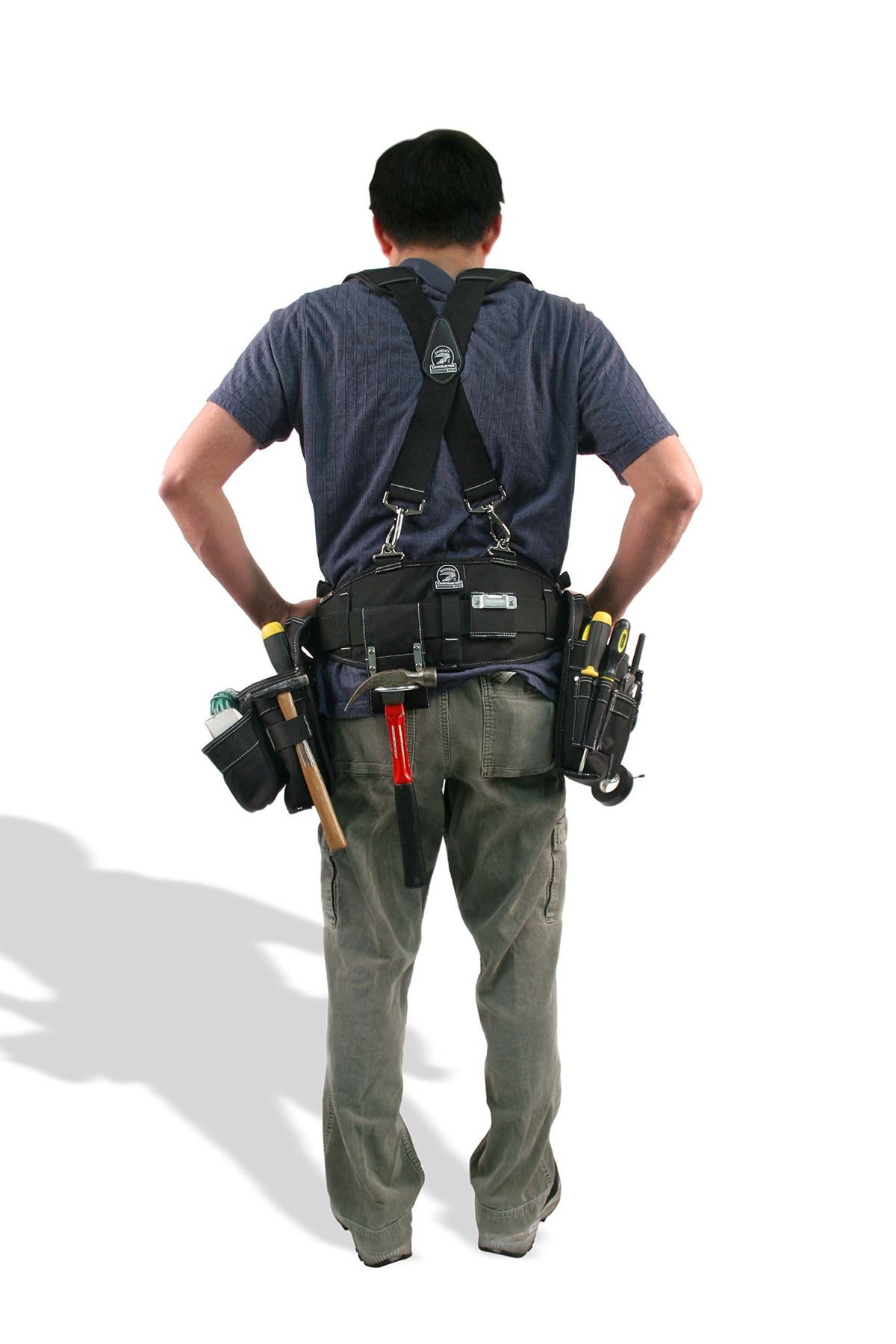 GATORBACK B606 Padded Tool Belt Suspenders With Spring Hooks