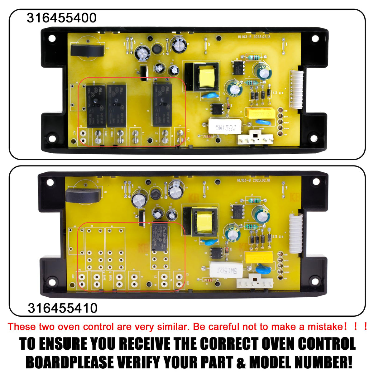 Oven Range Stove Clock Control Board - Directly Replaces Sears 5304518660 for FRIGIDAIRE 316455400 Range Oven