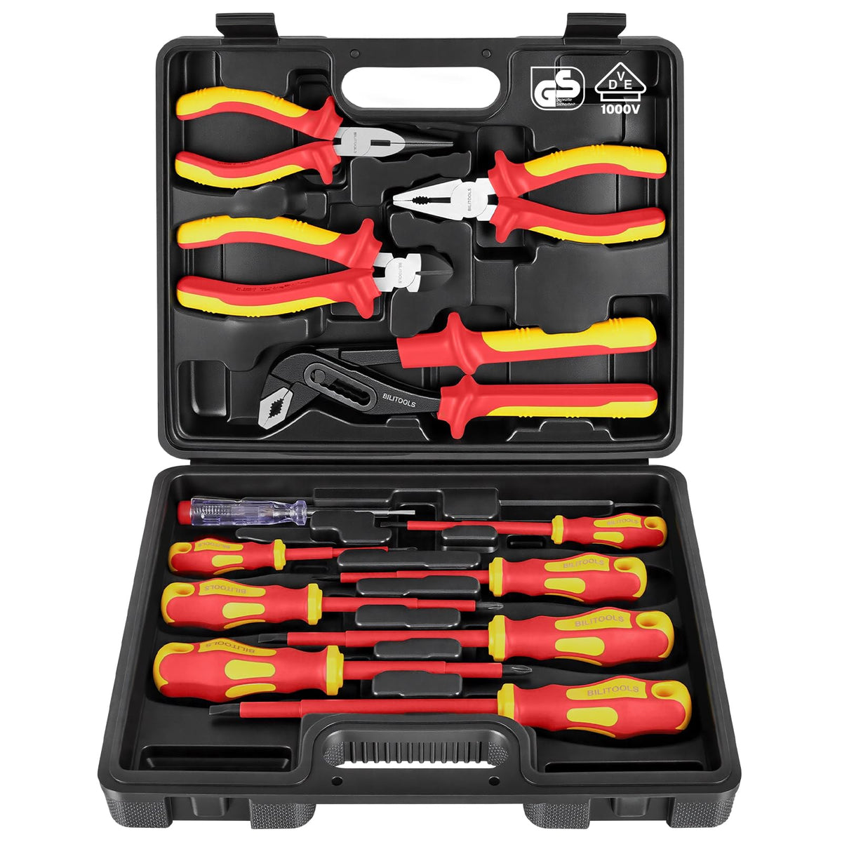 BILITOOLS 1000V Insulated Electrician Tools Set, Insulated Screwdrivers Set