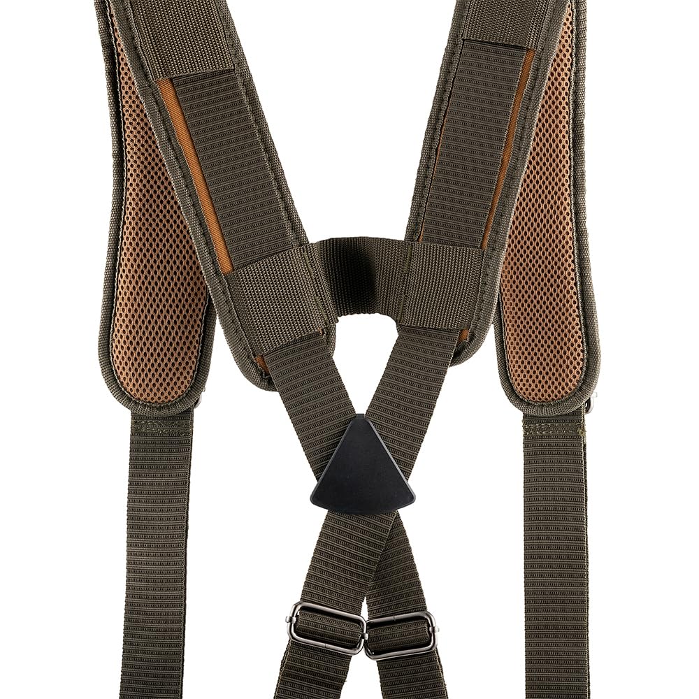 Bucket Boss - AirLift Tool Belt with Suspenders, Tool Belts - Original Series (50100) with 12 pockets, Brown , 52 Inch