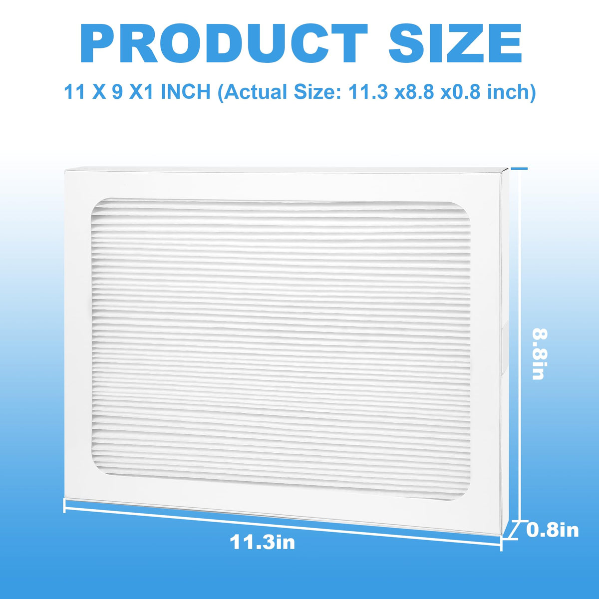W-LINVEIN G 9 x 11 x 1 Dehumidifier Filter MERV 13 Compatible with Santa Fe Compact70, Ultra70, Element, Compact2, UA 65H dehumidifier Models, 2 Packs