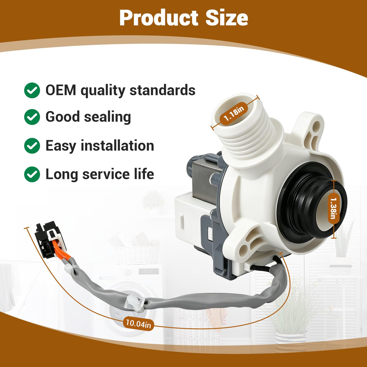 WH23X28418 WH23X24178 WH23X27574 B30-3A02 Washer Drain Pump for ge hotpoint