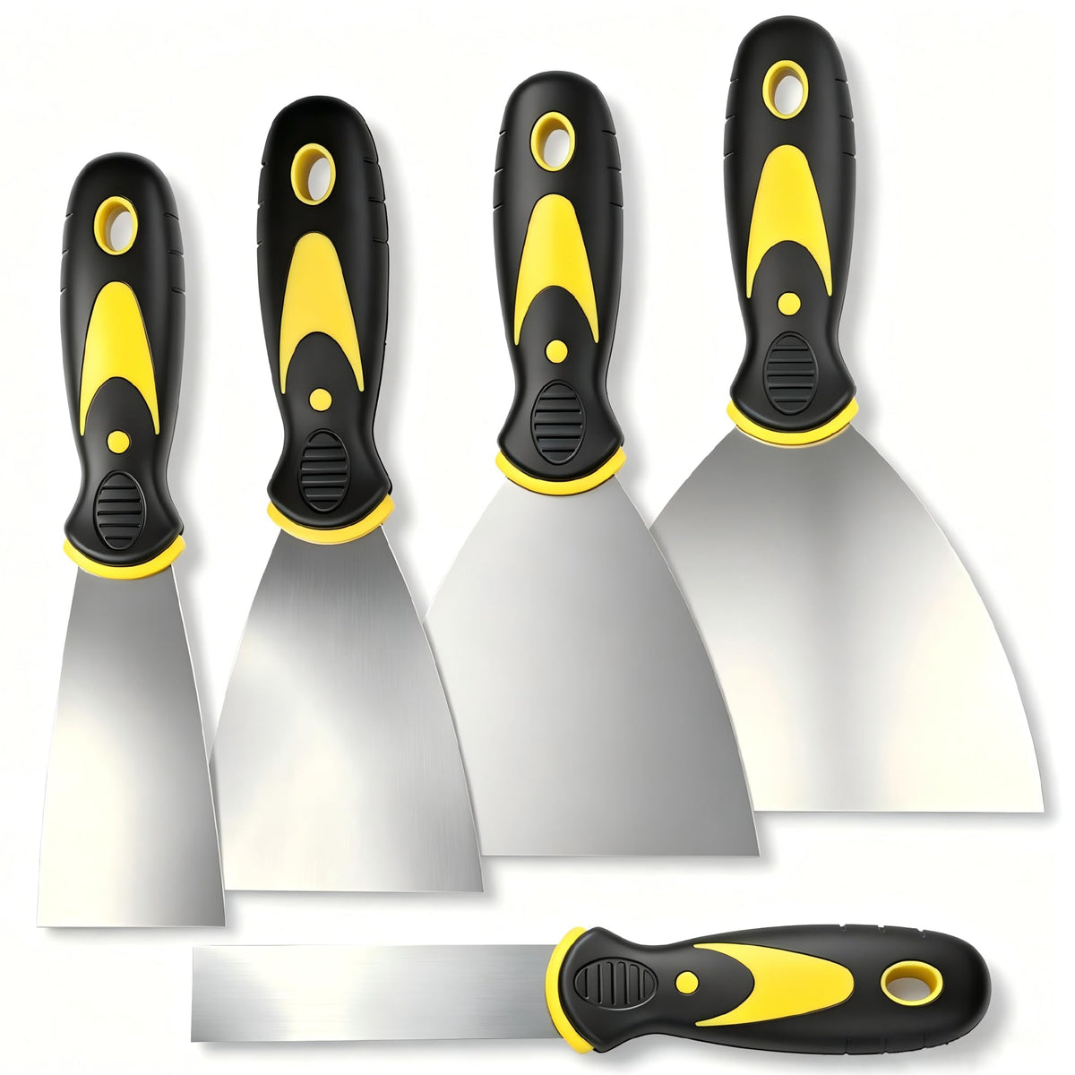 5pcs Putty Knife Scraper Spackle Knife Tool for Repairing Drywall