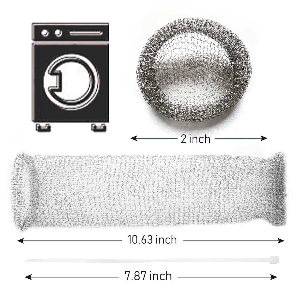 24 PCS Washing Machine Drain Lint Trap, Lint Traps