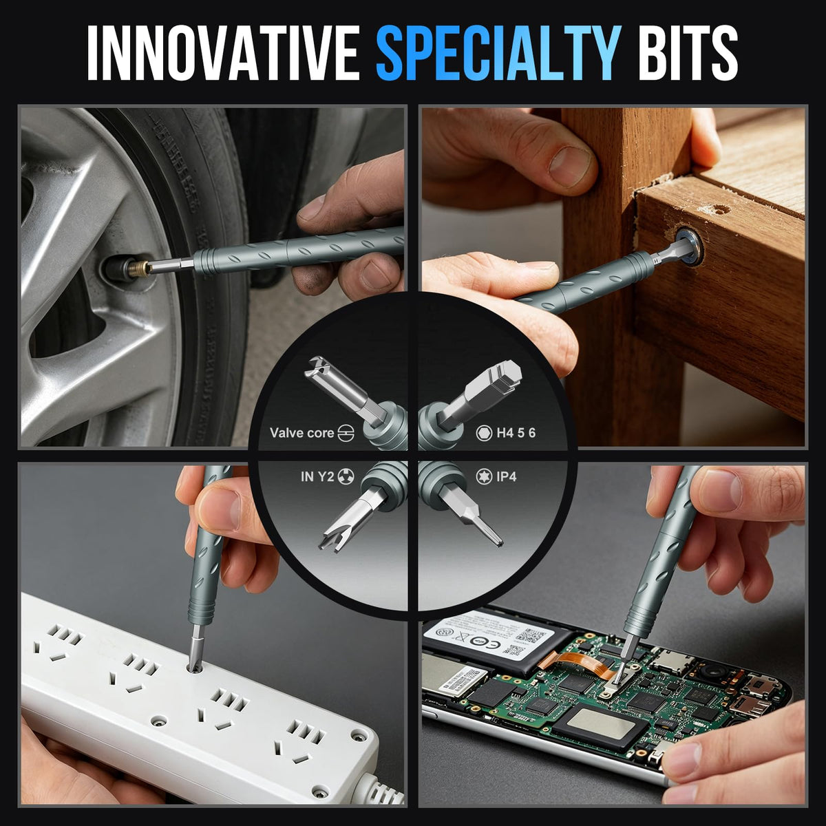 STREBITO 55 in 1 Magnetic Screwdriver Set, Tool Cube Kit