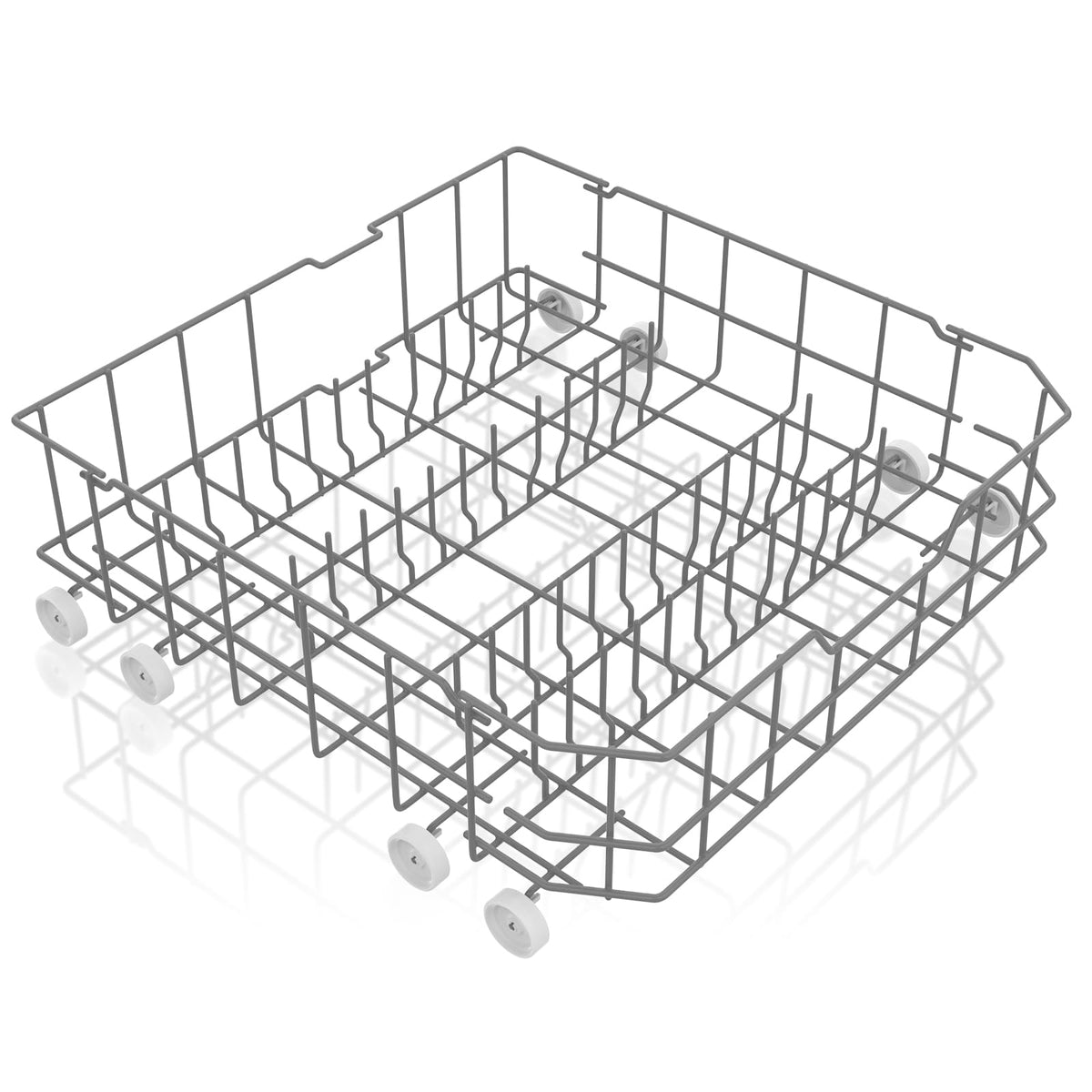 UPGRADED WD28X10384 Lower Rack Compatible with GE Dishwasher Rack Parts,WD28X10384 WD28X10165 WD28X10309 WD28X10166 GLD4560V00SS GLD4500N10BB GE Dishwasher Bottom Rack Replacement Parts with Wheels