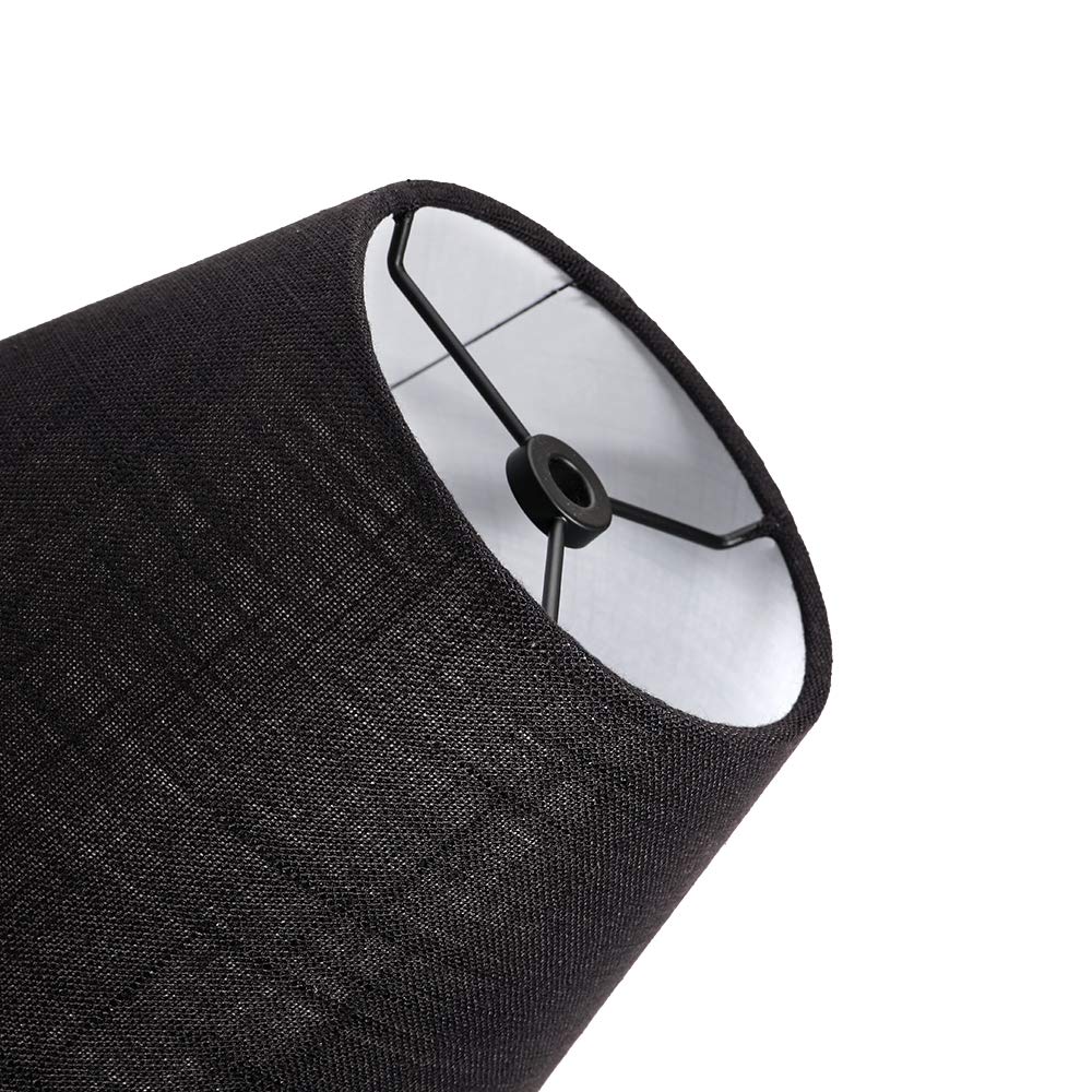 Barrel White Small Lamp Shade for Table Lamps Replacement, 5x9x7 Inch