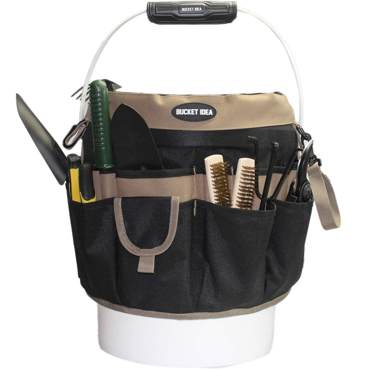 MELOTOUGH Bucket Tool Organizer With 35 Pockets Fits to 3.5-5 Gallon Bucket