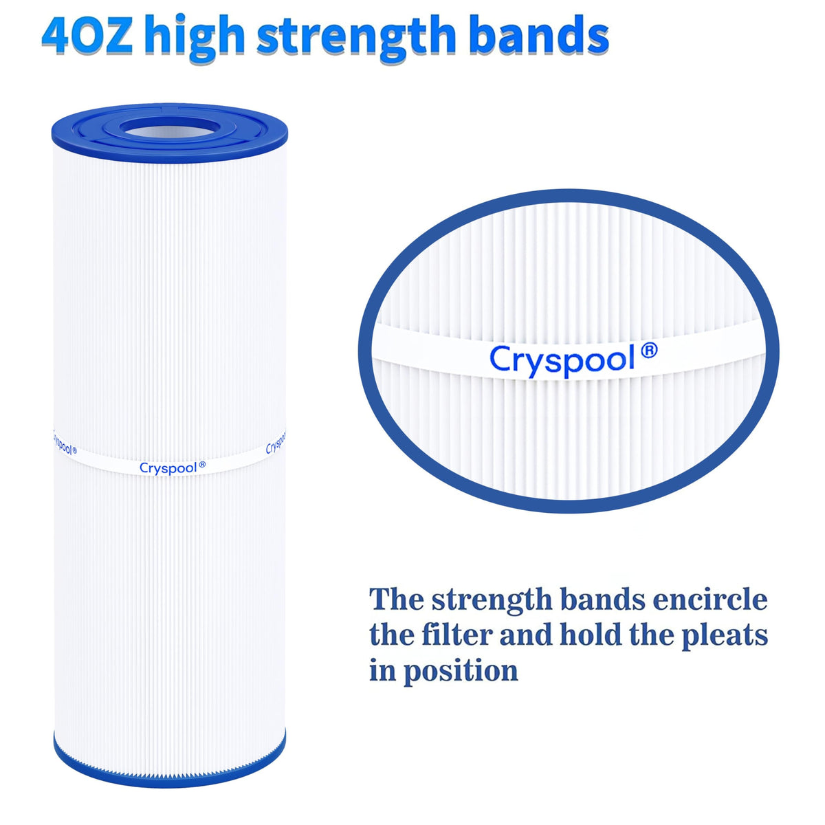 Cryspool 04075 Hot Tub Filter Replaces C-4950, PRB50-IN