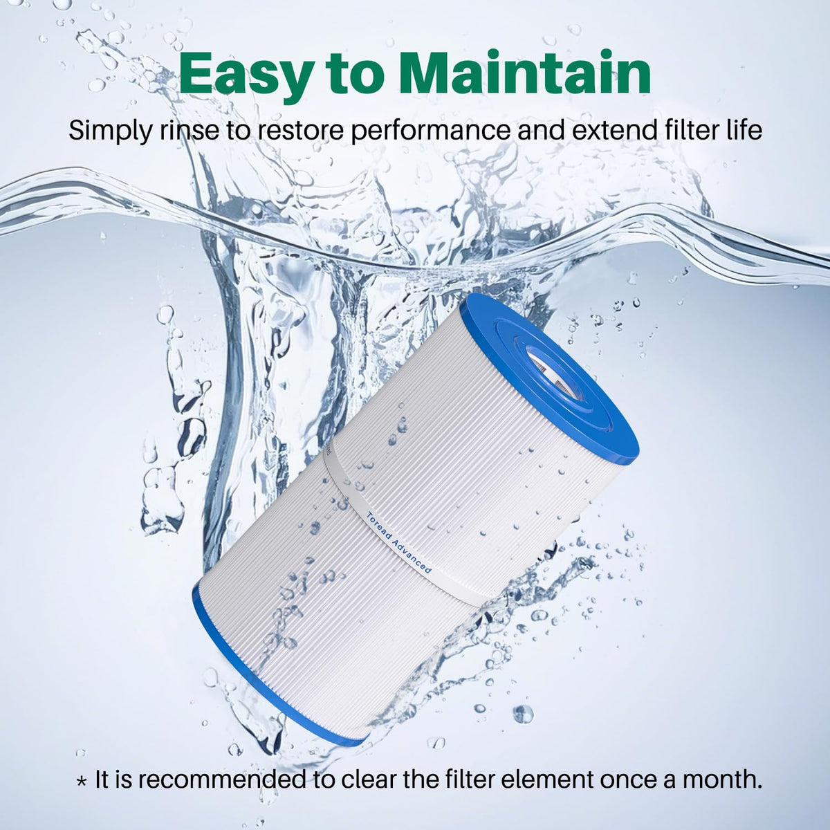 TOREAD Watkins 31489 Spa Filter Replaces Pleatco PWK30, Unicel C-6430