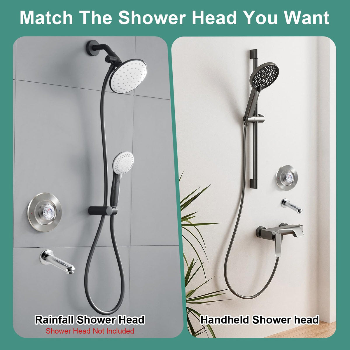 T470 Shower Trim Kit, Compatible with Moen Chateau Shower Trim Kit, Single-Handle Tub/Shower Valve Trim, Includes Escutcheon, Tubes, Screws and Shower Handle