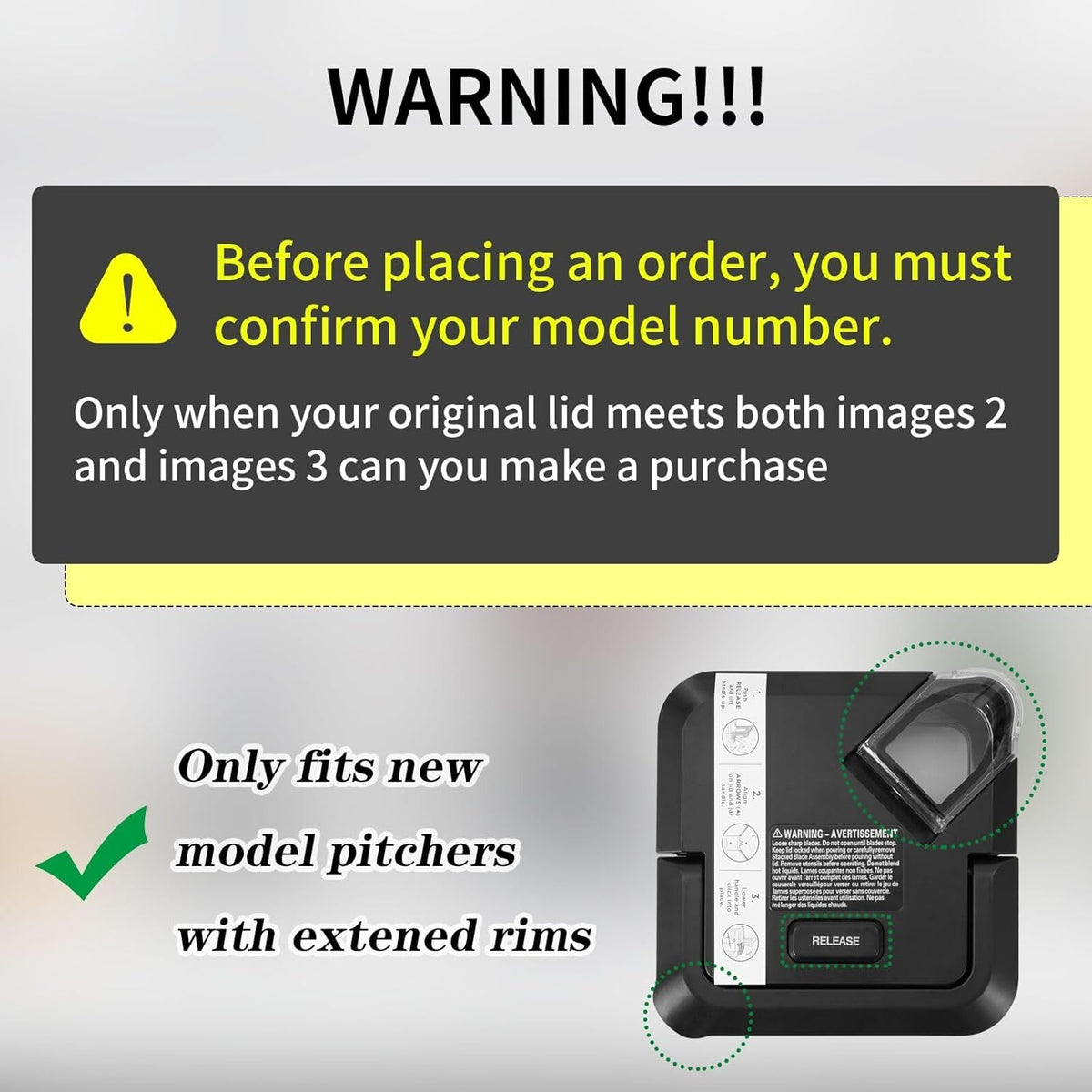 Blender Lid Replacement for Ninja Pitcher,Blender Top Replacement Parts