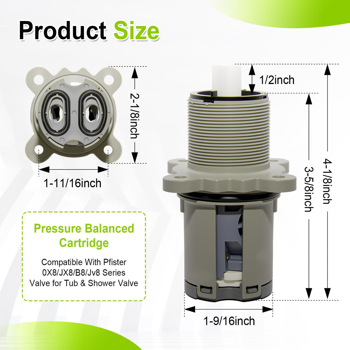 9740420 Pressure Balanced Cartridge Replacement for Pfister Shower Valve