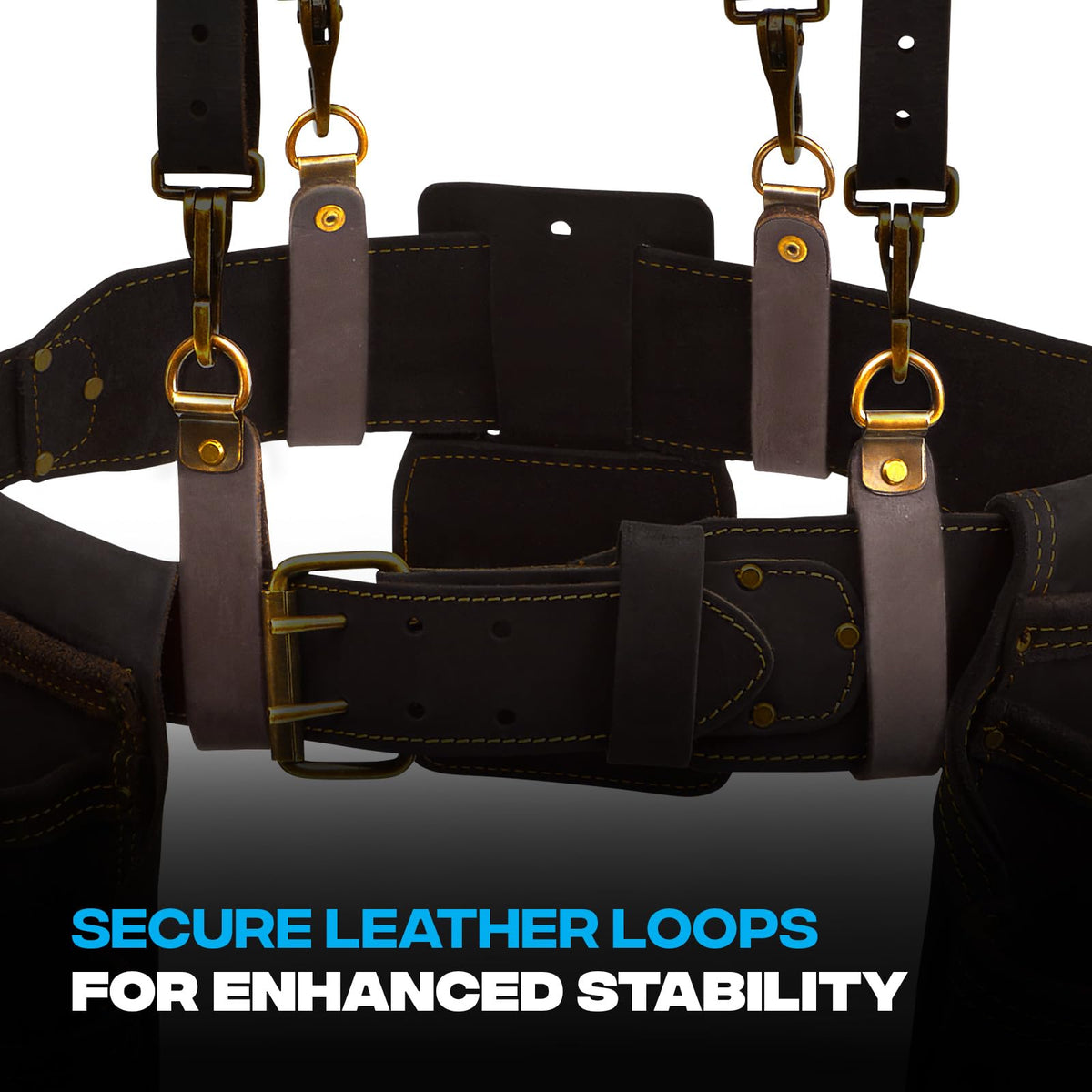 OX Leather Tool Belt Suspenders - Tirantes Para Bolsas de Construccion