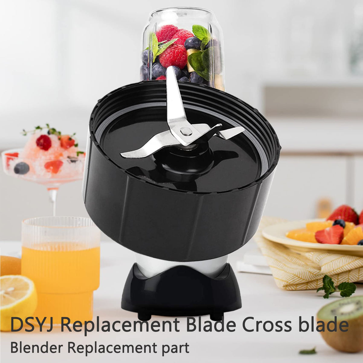 DSYJ 000026 1 Cross Replacement for The Blender Juicer Mixer Black 1Pcs