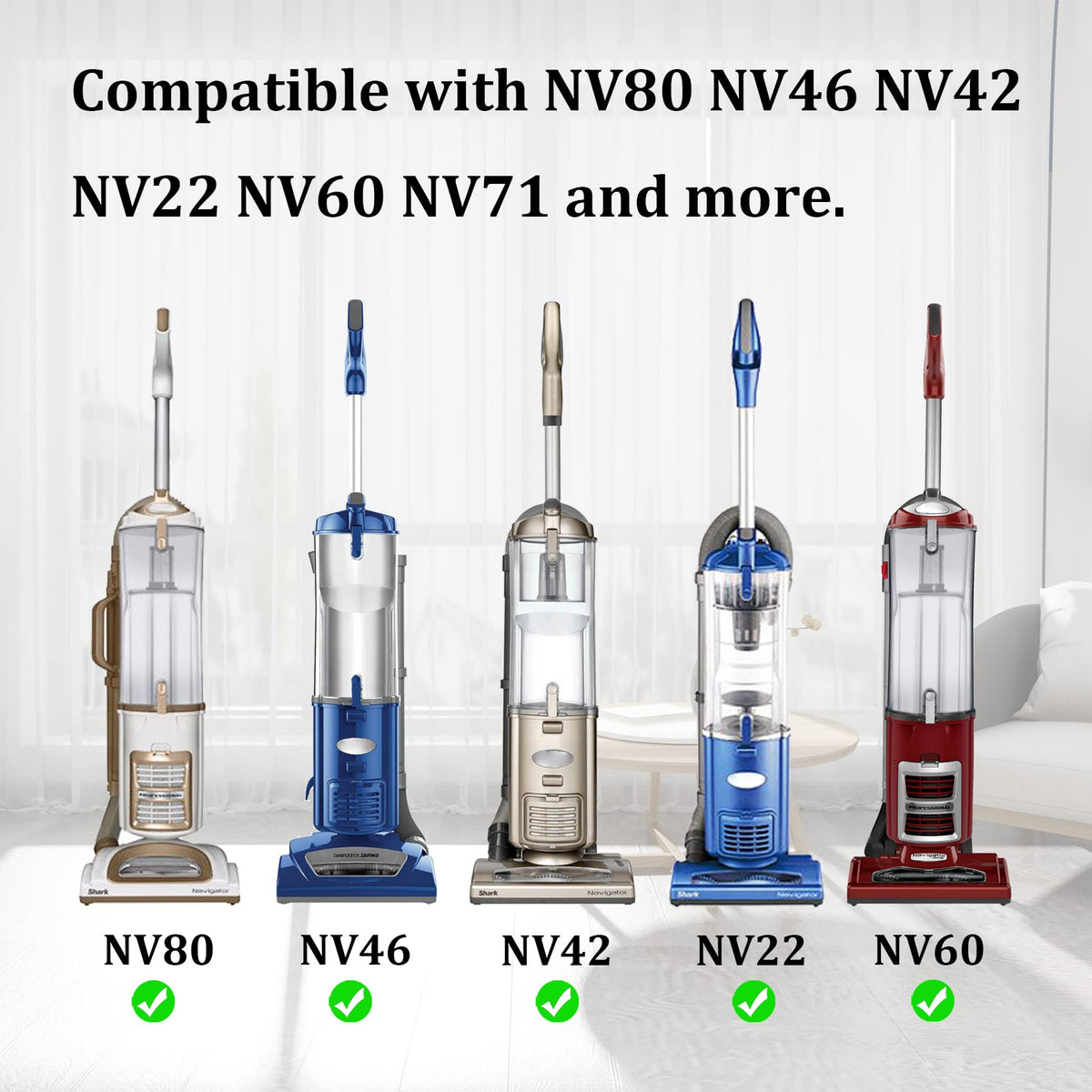 Hose Compatible with Shark Navigator Vacuum NV80 NV60 NV42 NV70 NV71 NV46 NV90 NV22 NV26 UV410 NV44 NV95 Replacement Part No.1114FC