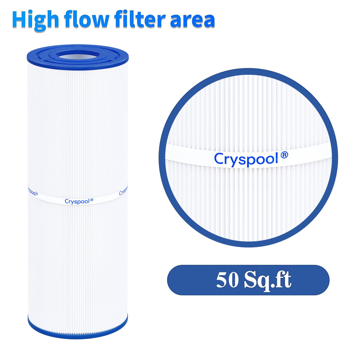 Cryspool 04075 Hot Tub Filter Replaces C-4950, PRB50-IN