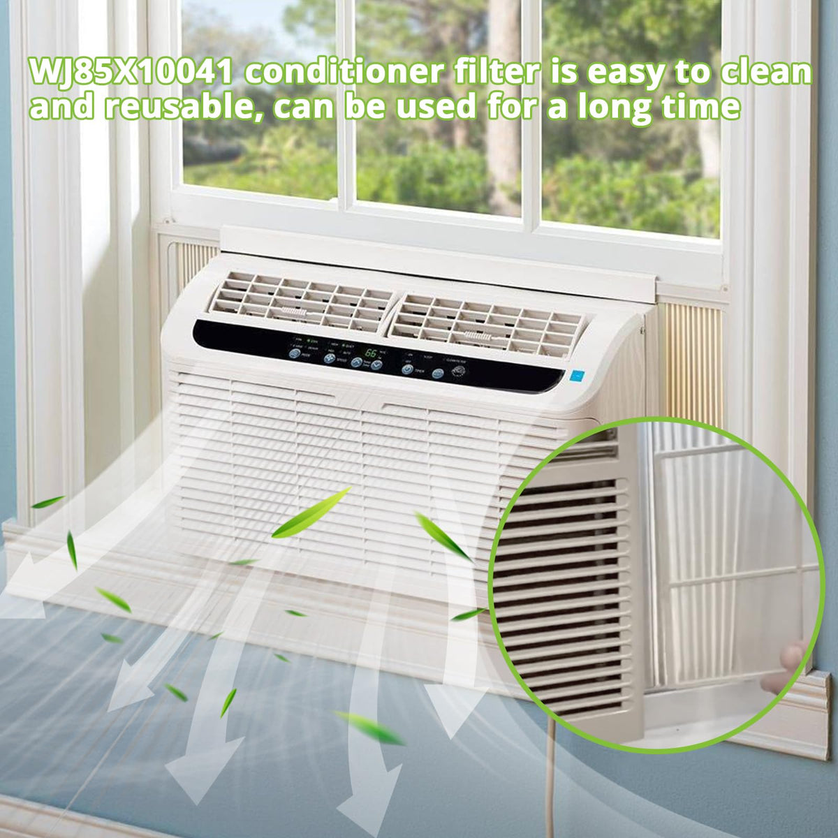 WJ85X10041 Air Filter Replacement for GE Air Conditioner Filter