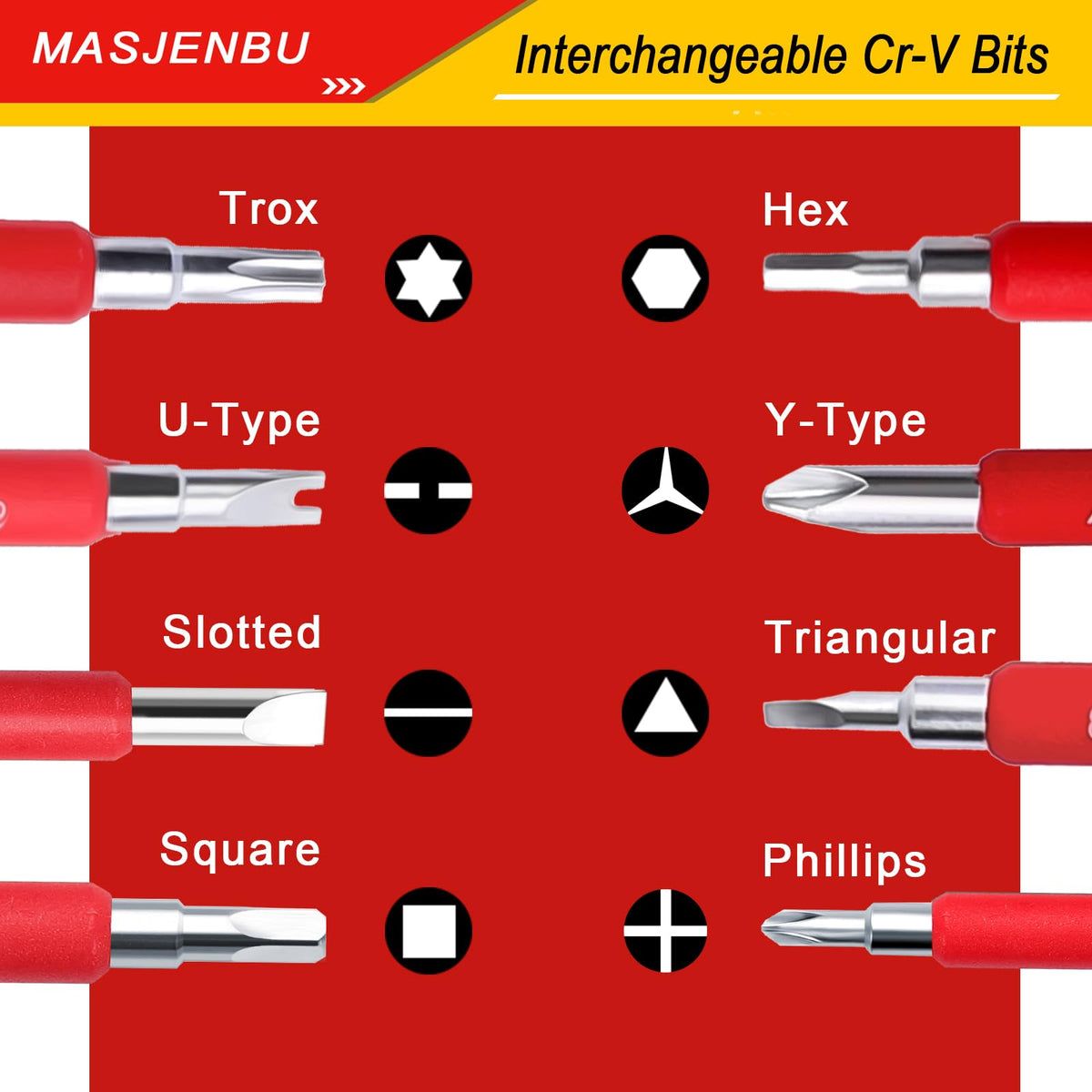 1000V Insulated Electrician Screwdriver Set, 29-pieces Screw Driver Set Kit, CR-V Magnetic Screwdriver Tool Set, Professional Electrician Tools Phillips Slotted Torx Hex Square with Voltage Tester