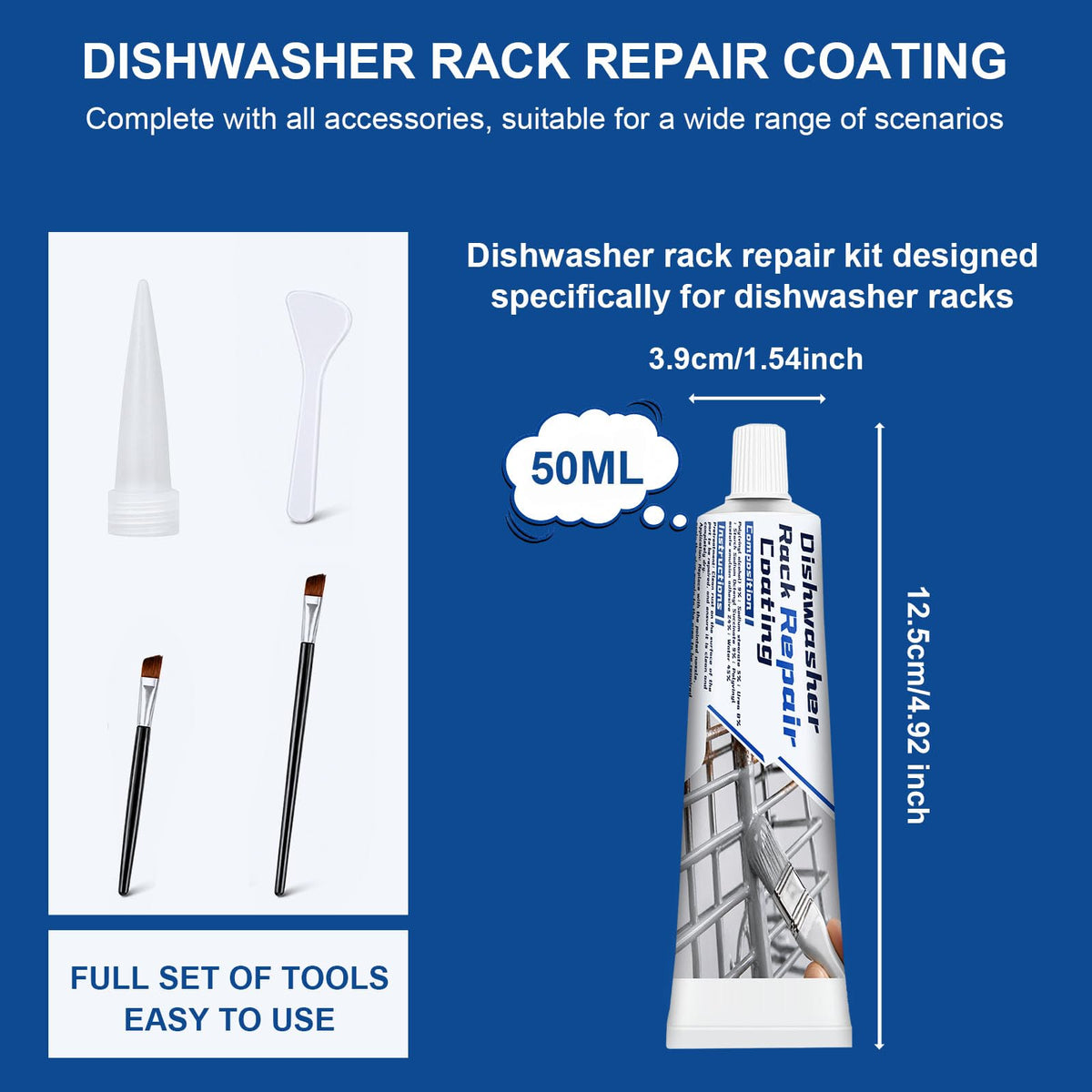 GDDP 50ml Gray Dishwasher Rack Repair Coating, Wat